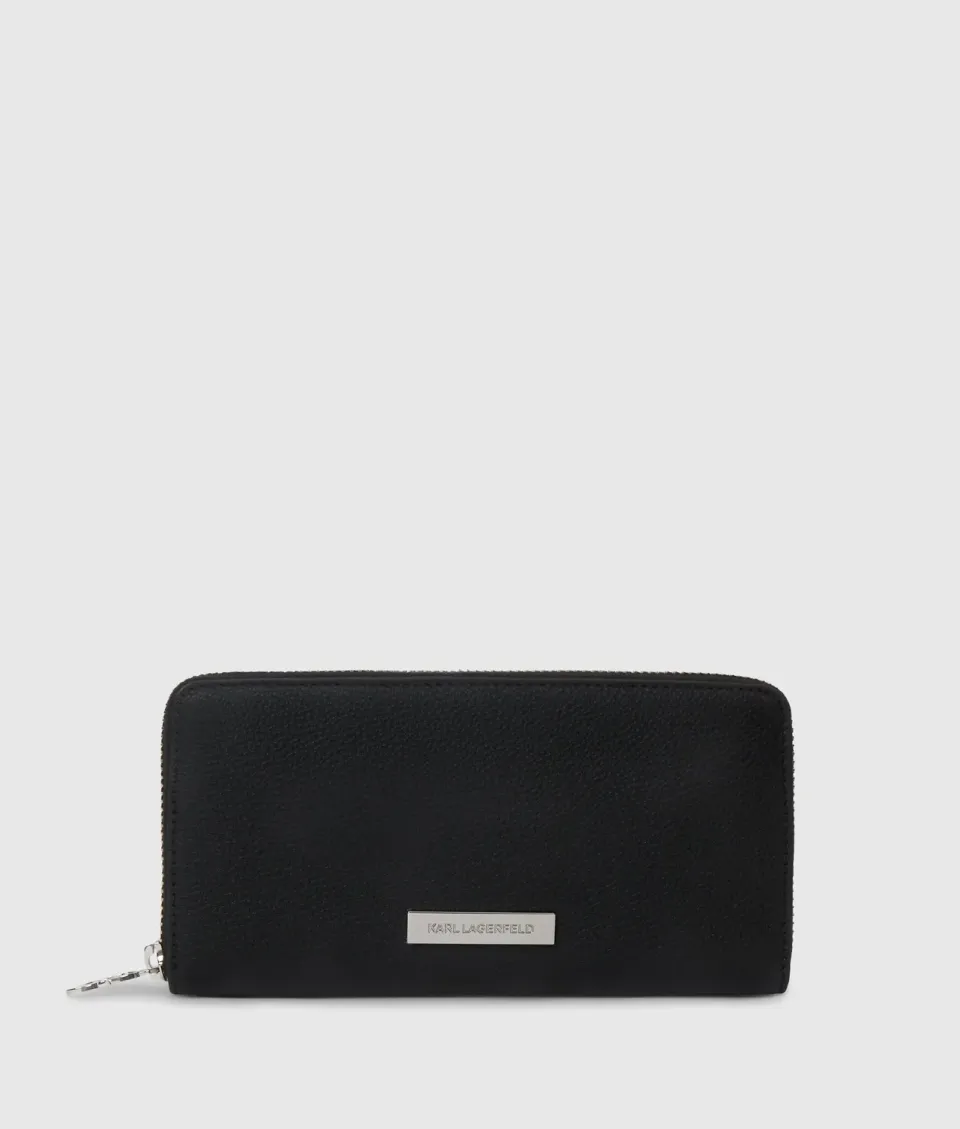 Karl Lagerfeld Ikon Pebble Geldbörse lang Groß