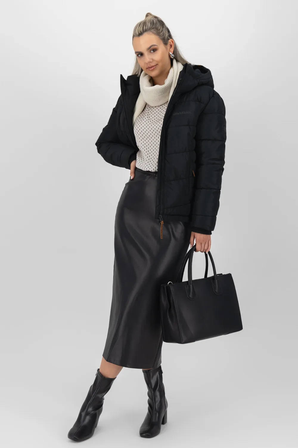 Alife & Kickin JuanaAK A Winterjacke Damen schwarz Stepp