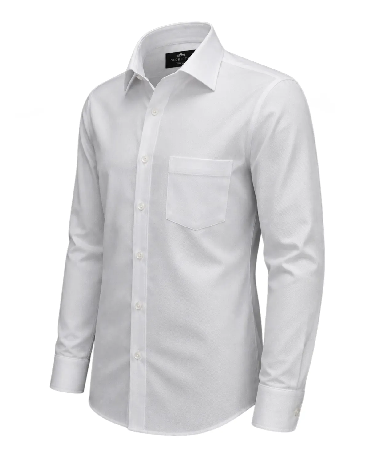 Gloriette Hemd Perl-Oxford Fashion Fit Hemd weiß Baumwolle