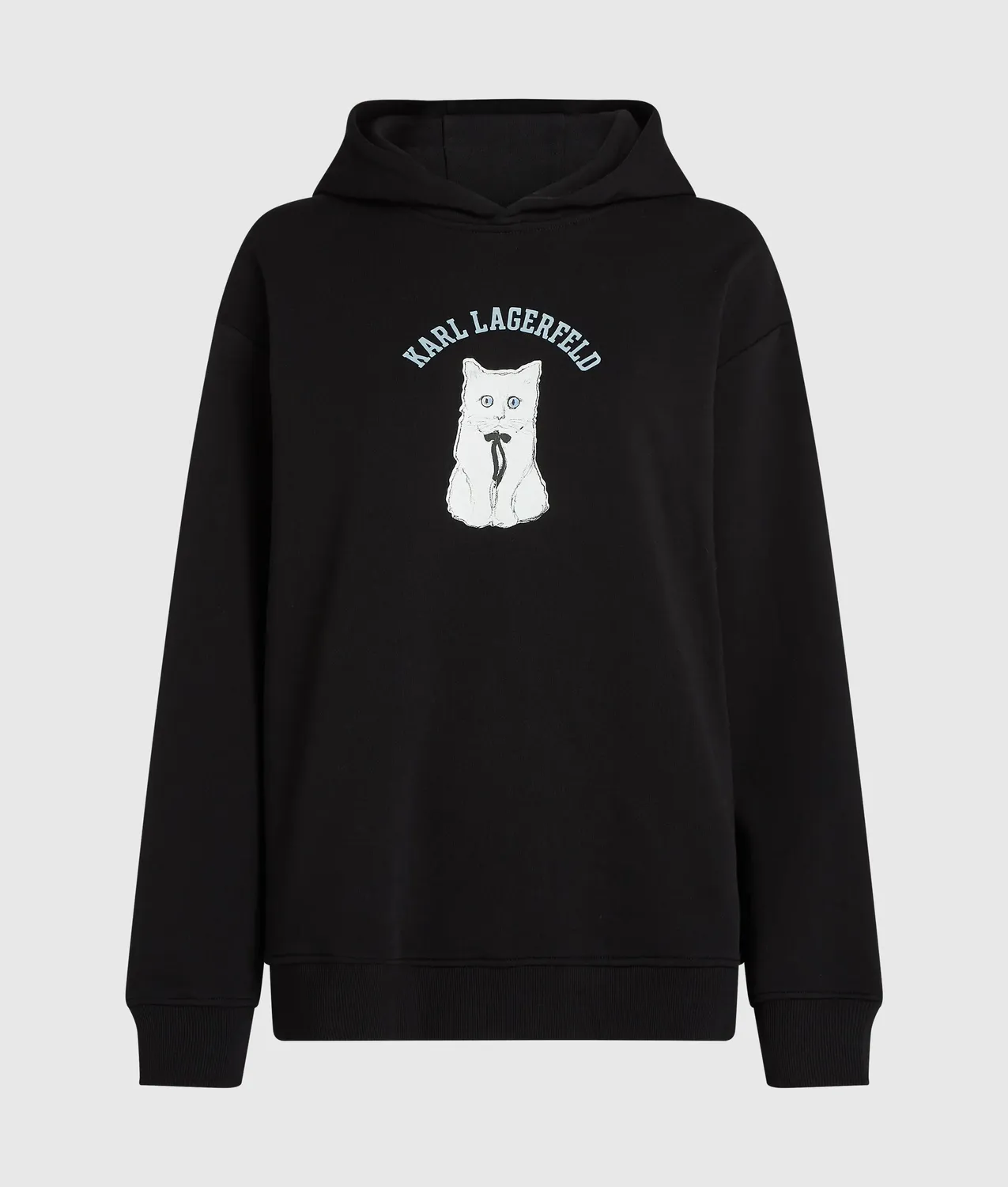 Karl Lagerfeld Ikon Choupette Sketch Hoodie Damen oversized
