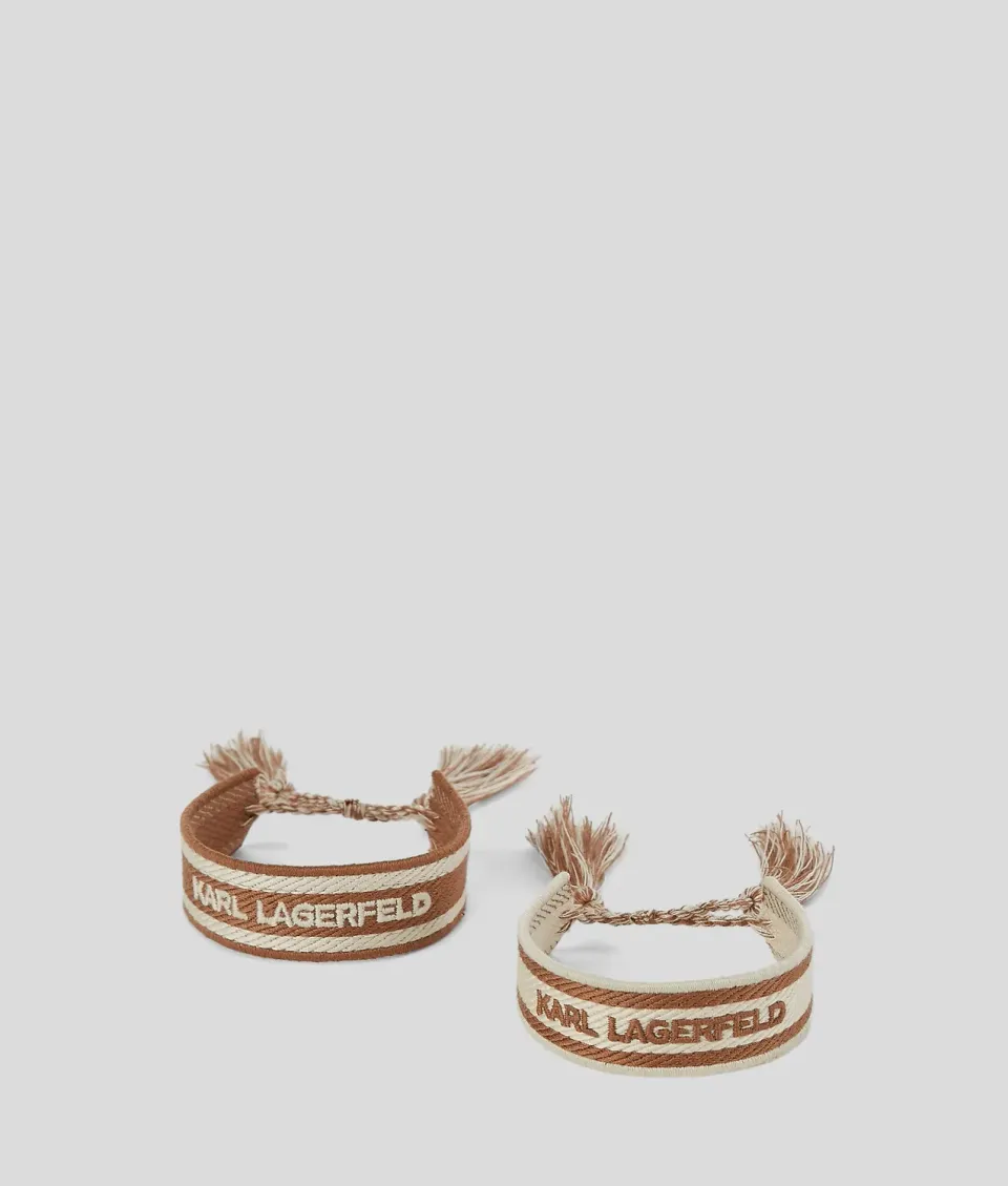 Karl Lagerfeld K/Essential Armband 2er-Set geflochten