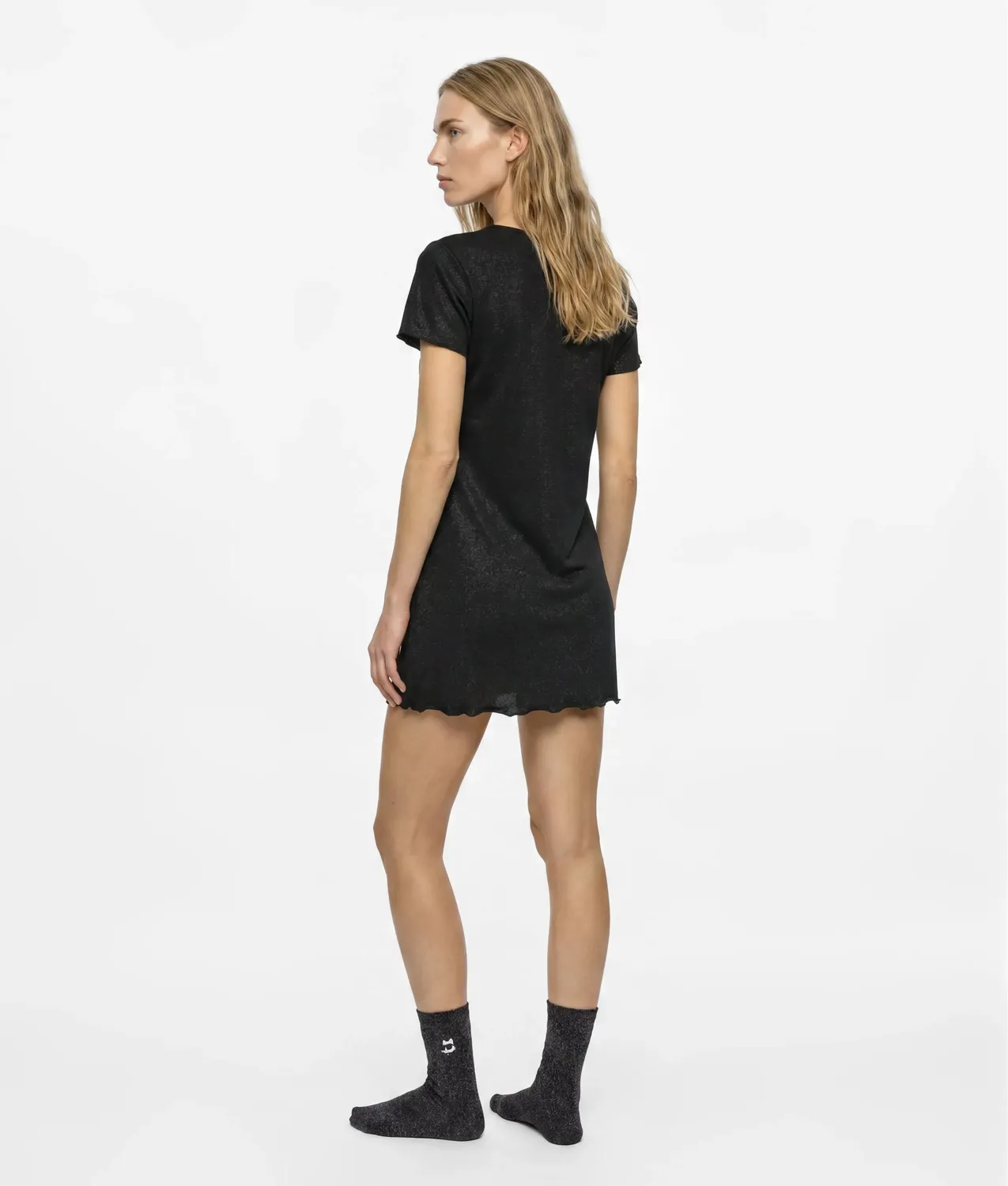 Karl Lagerfeld Ikon Glitzer Nachthemd mit Socken Set Choupette