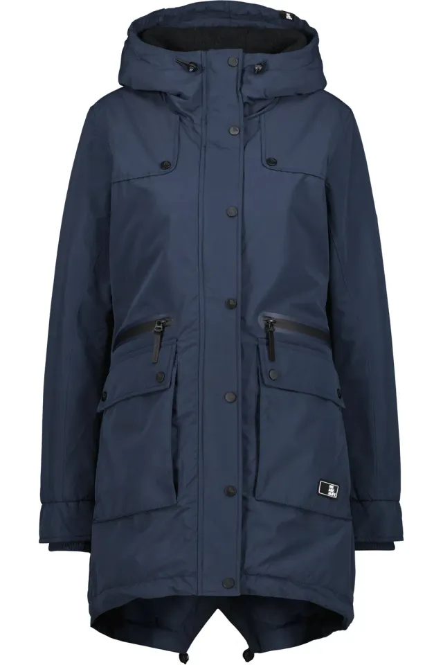 Alife & Kickin CharlotteAK A Coat Winterjacke Dunkelblau Teddyfutter