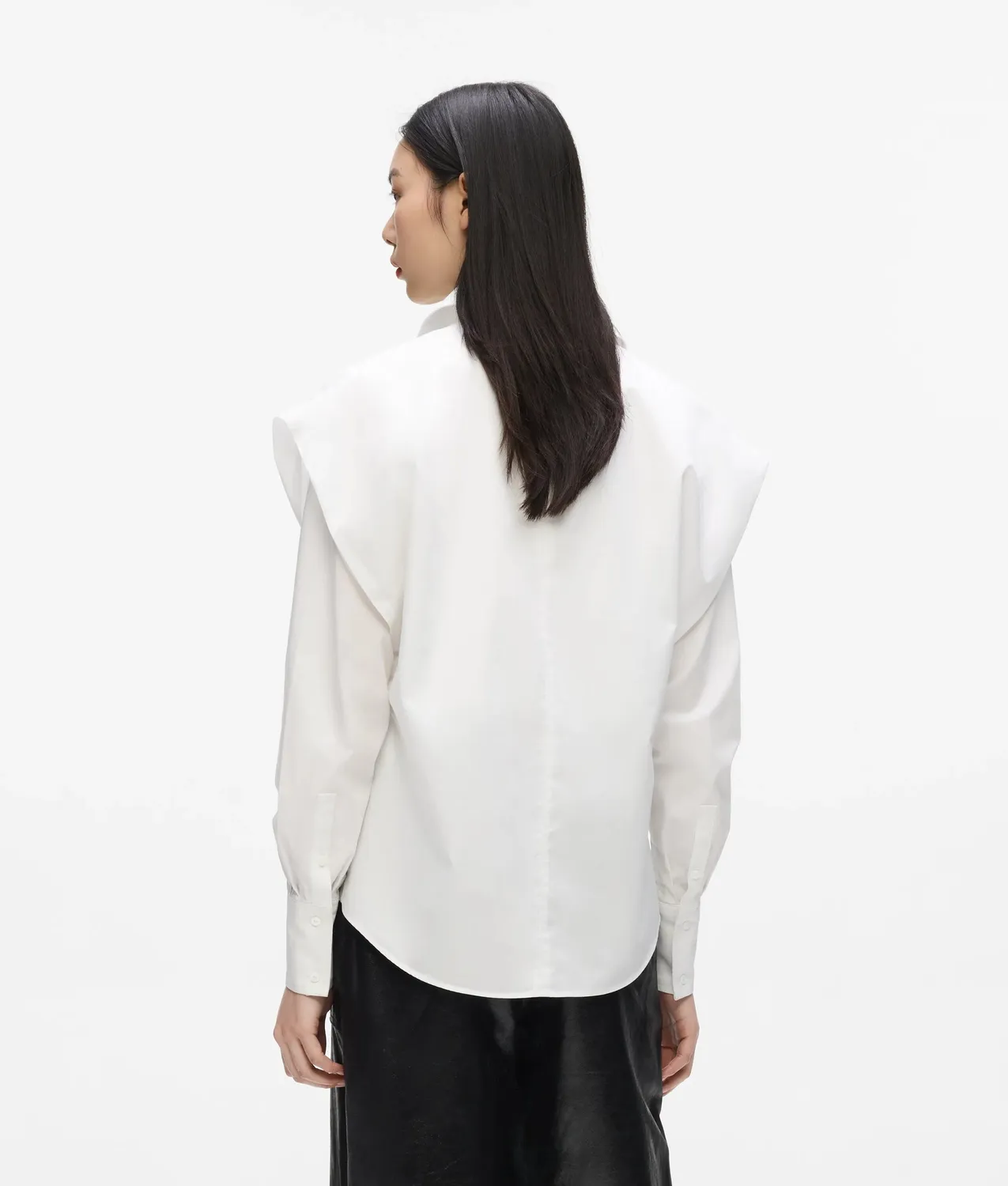 Karl Lagerfeld Shoulder Detail Bluse Bio-Baumwolle Gr 0-10