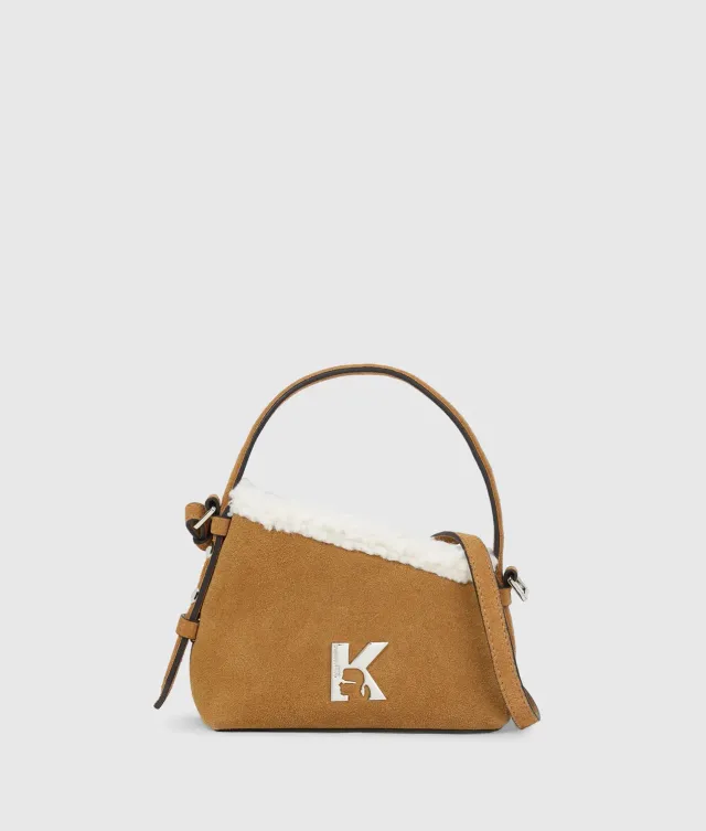 Karl Lagerfeld Jeans Geo Mini Crossbody Wildleder