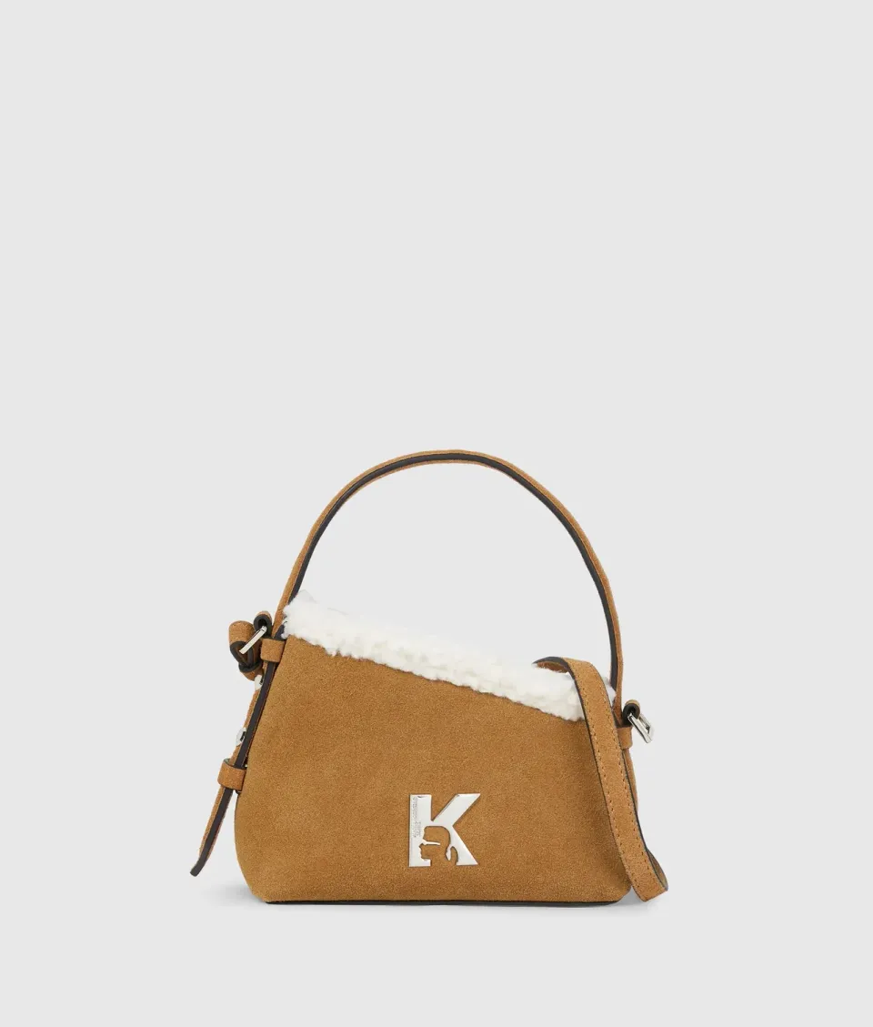 Karl Lagerfeld Jeans Geo Mini Crossbody Wildleder
