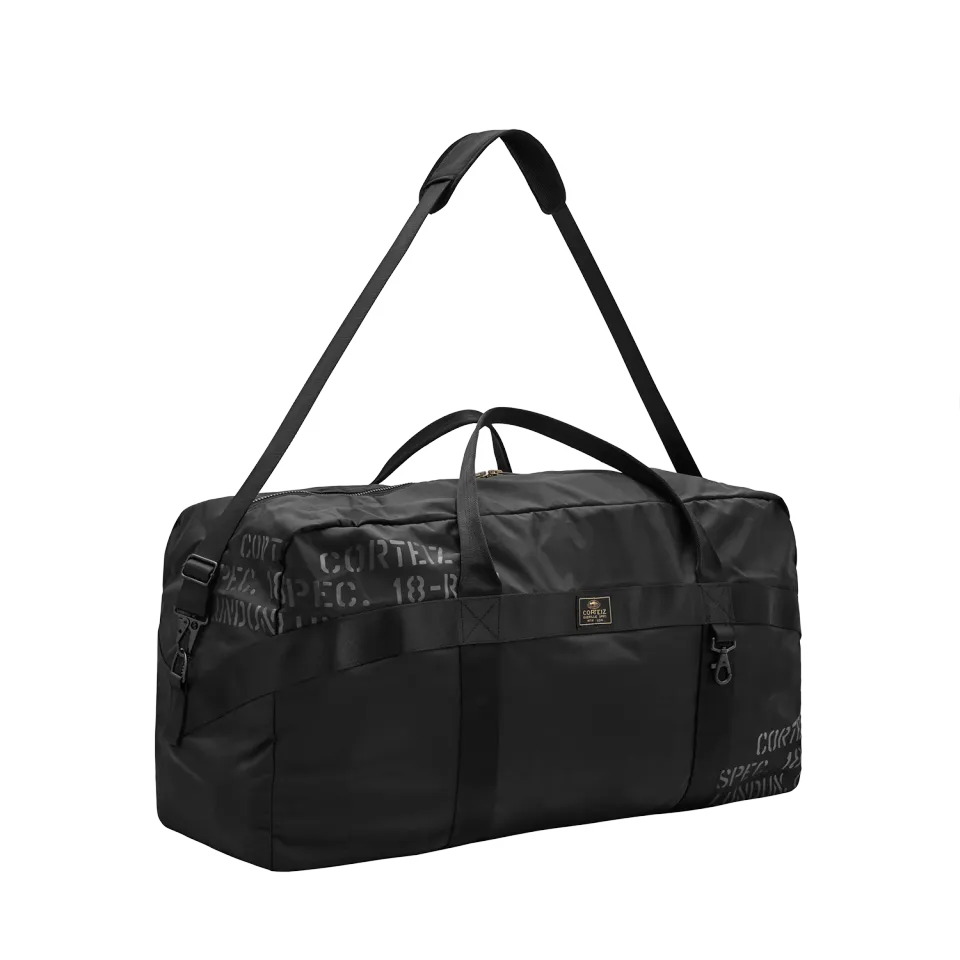 Corteiz XXL Commando Duffle Bag Reisetasche Schwarz Nylon