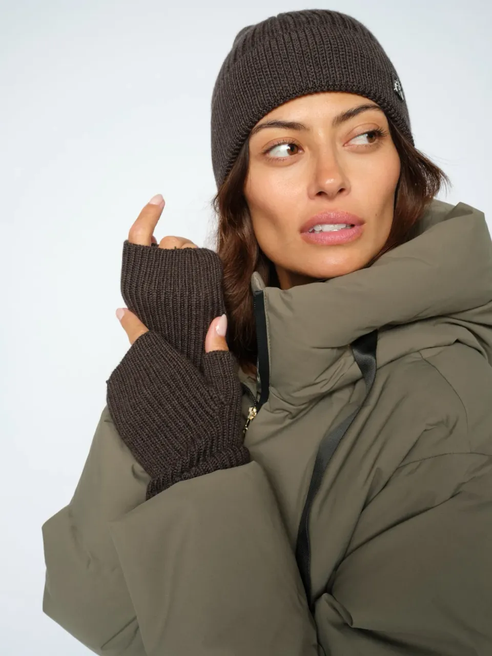 Mos Mosh MMTova Wool Rib Fäustlinge Wolle one size