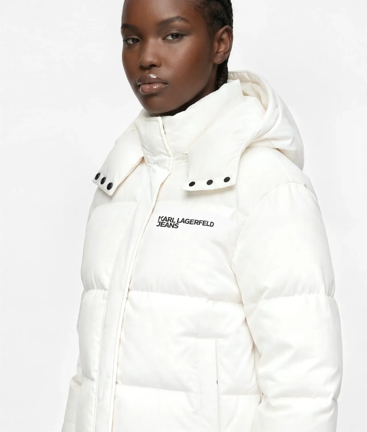 Karl Lagerfeld KL Jeans Logo Pufferjacke glänzend XS-XL