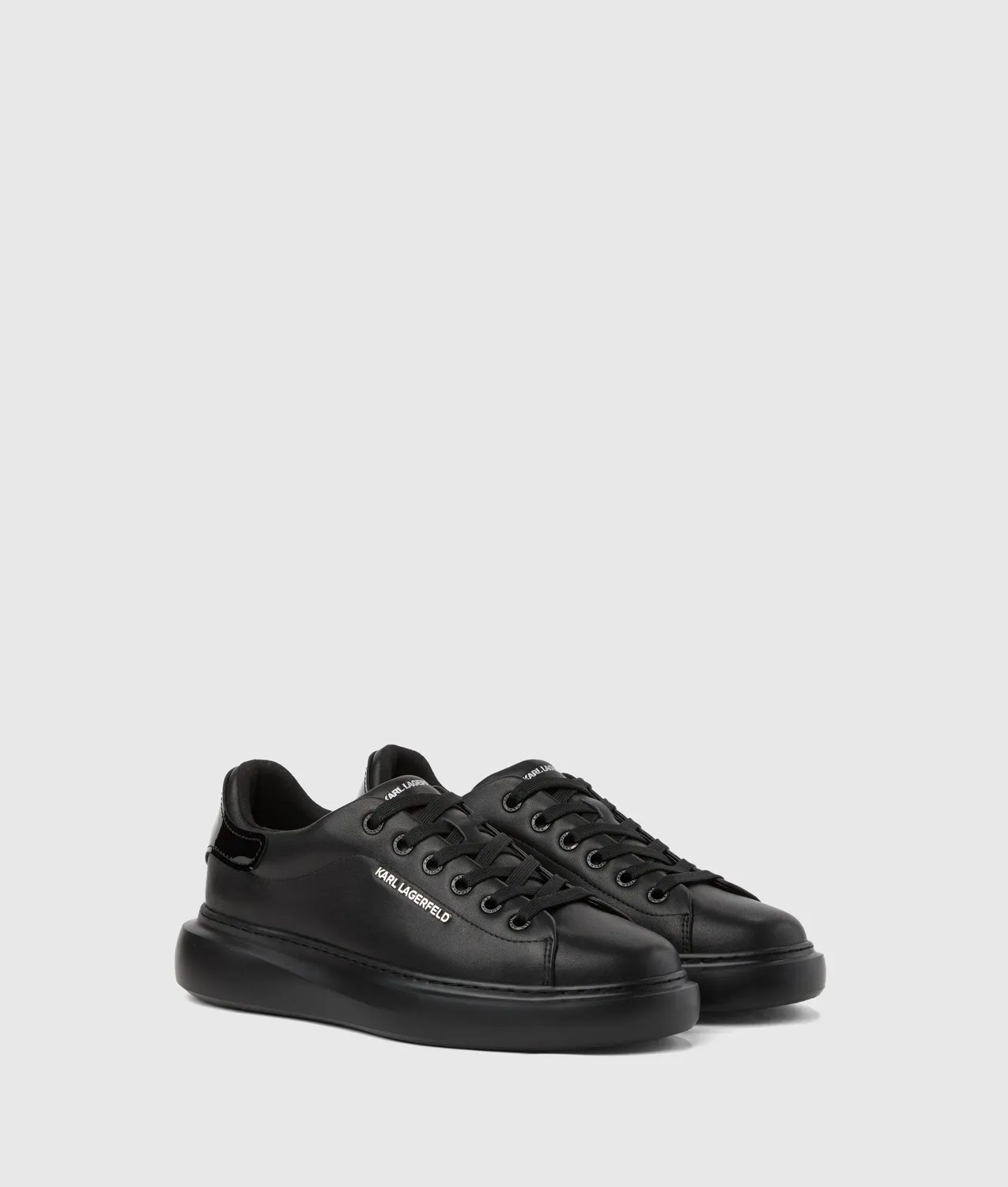 Karl Lagerfeld Ikon Kore Sneaker Leder Glanz-Akzente