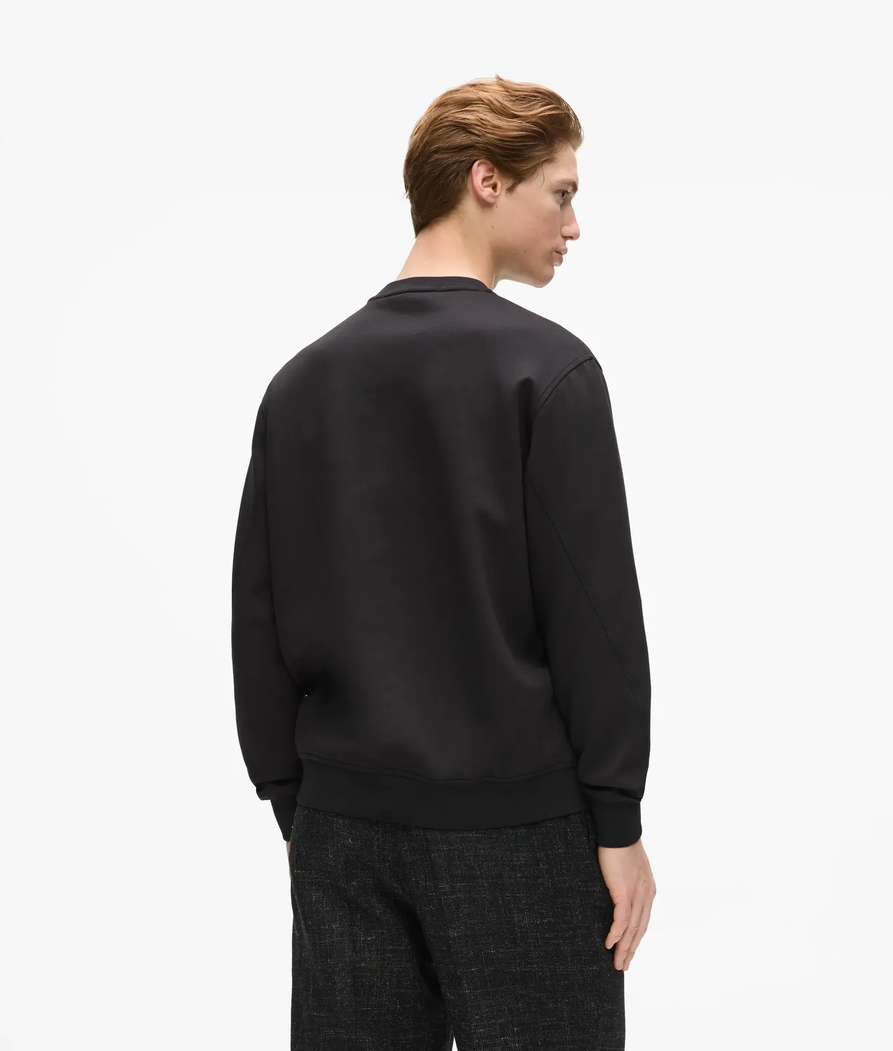 Karl Lagerfeld Metallic Logo Sweatshirt Herren Rundhals