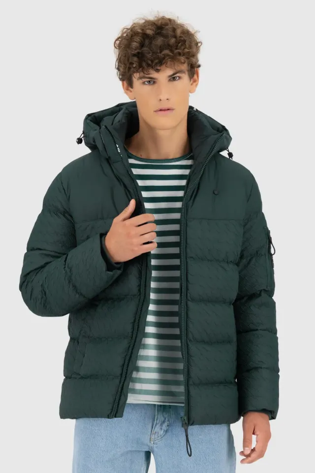 Alife & Kickin BeatAK A Winterjacke dunkelgrün Stepp