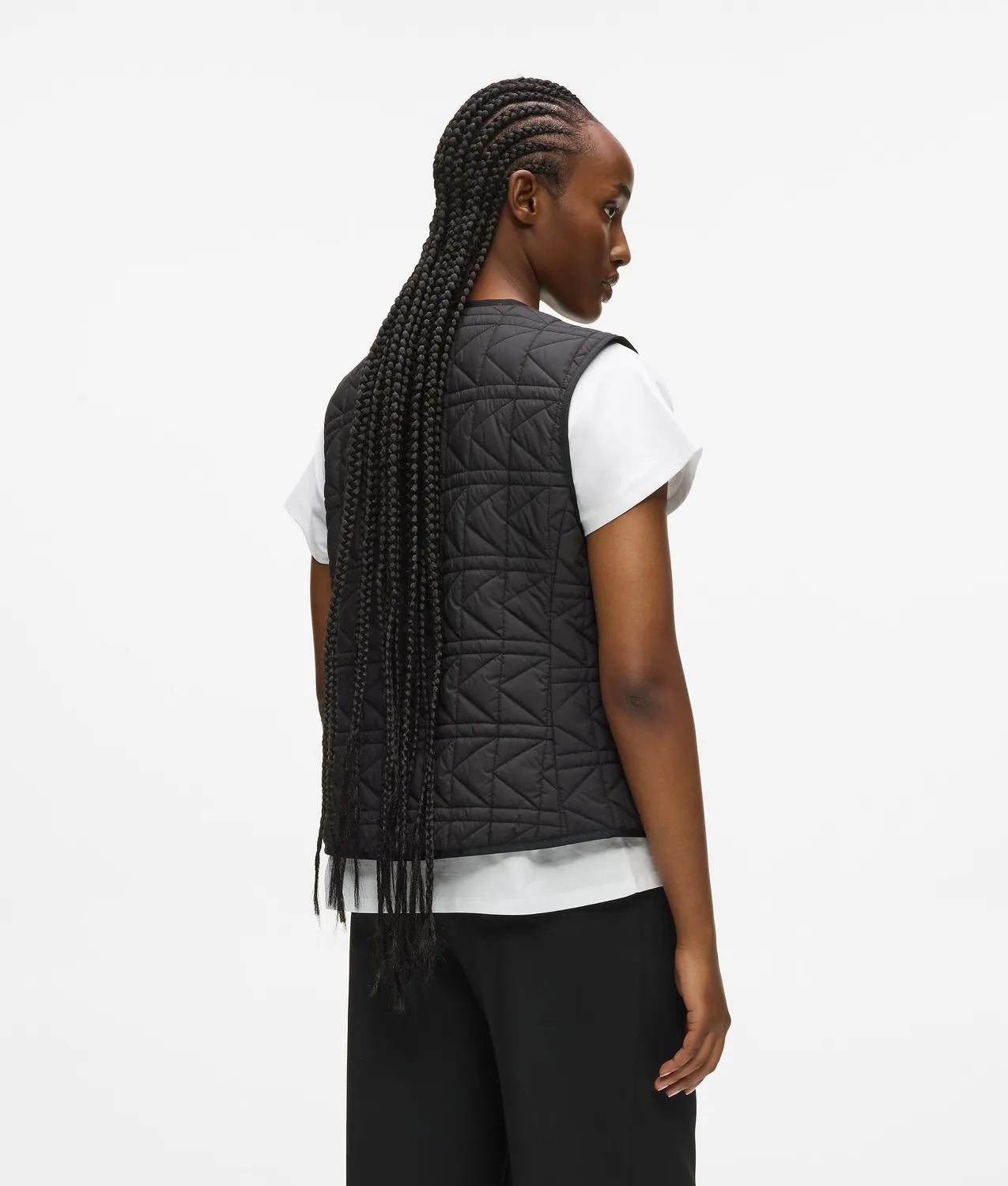 Karl Lagerfeld Gilet gesteppt leicht Taft ärmellos