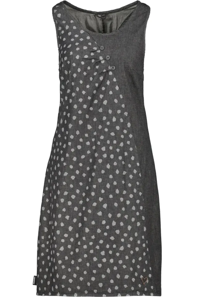 Alife & Kickin CameronAK DNM Kleid Schwarz Denim kurz