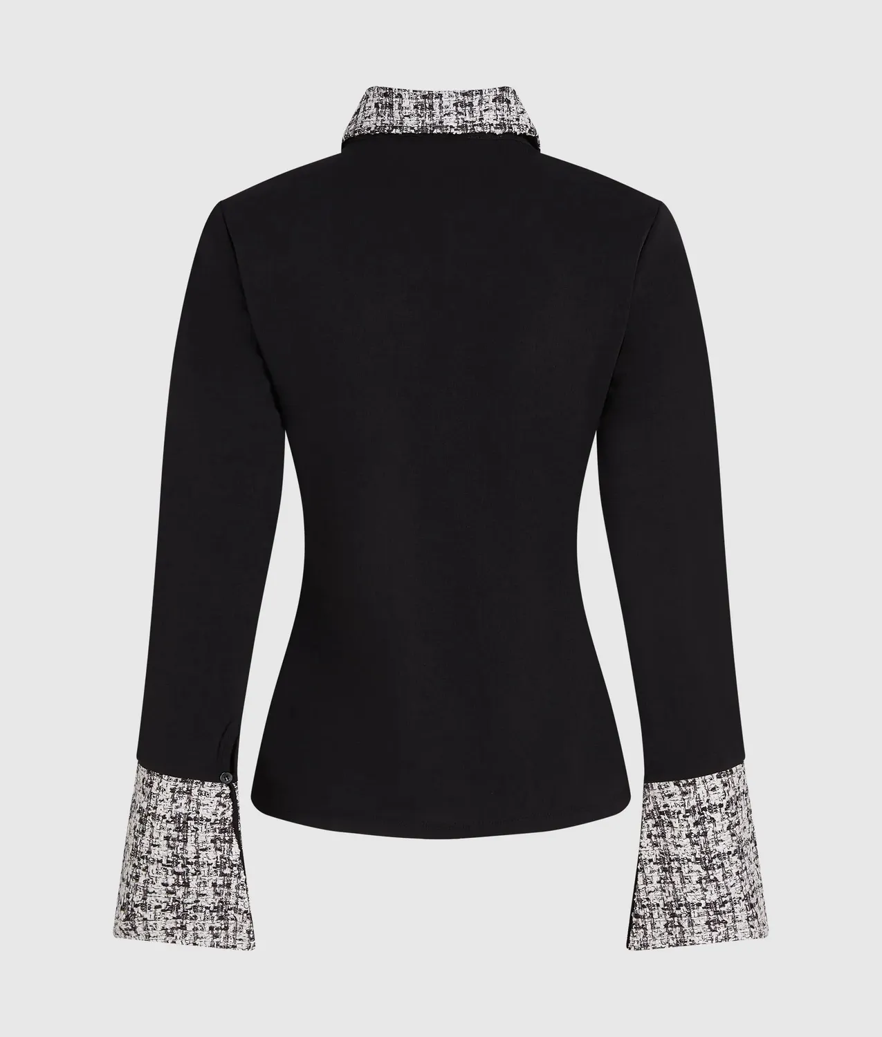 Karl Lagerfeld Bouclé Poloshirt Langarm Herren