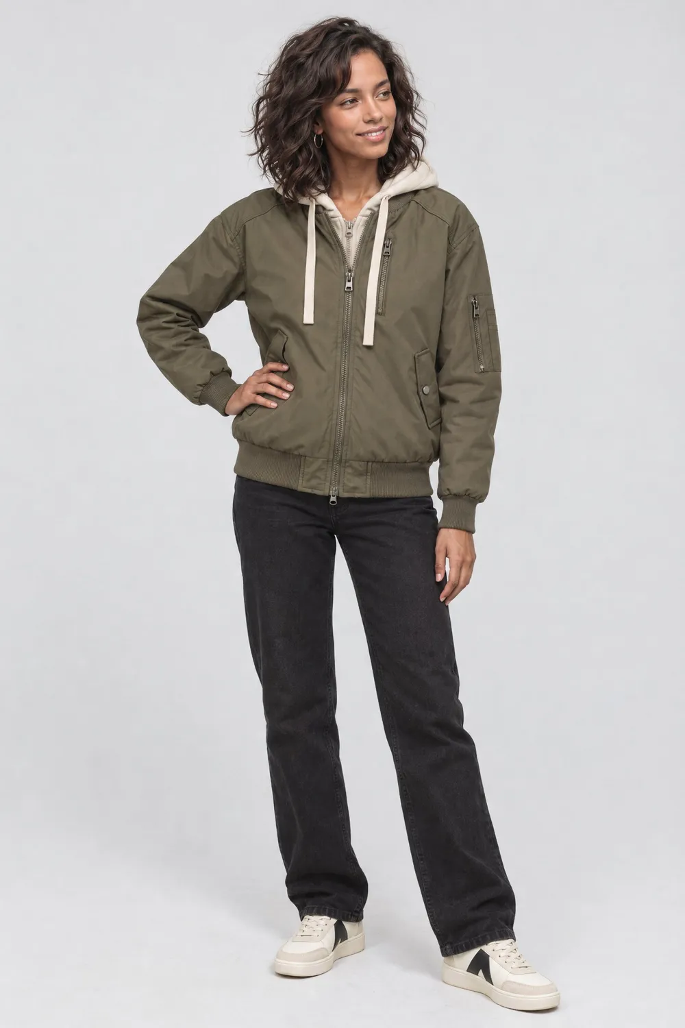 Alife & Kickin MarylouAK A Jacke Military Green leichte Sommerjacke