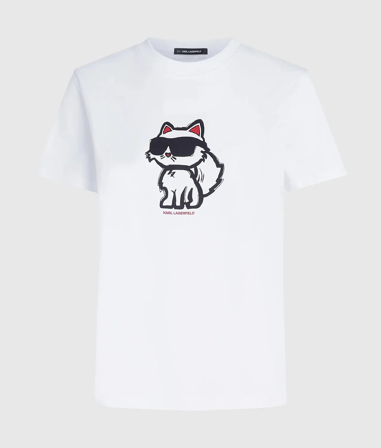 Karl Lagerfeld Ikon Choupette T-Shirt Bio-Baumwolle