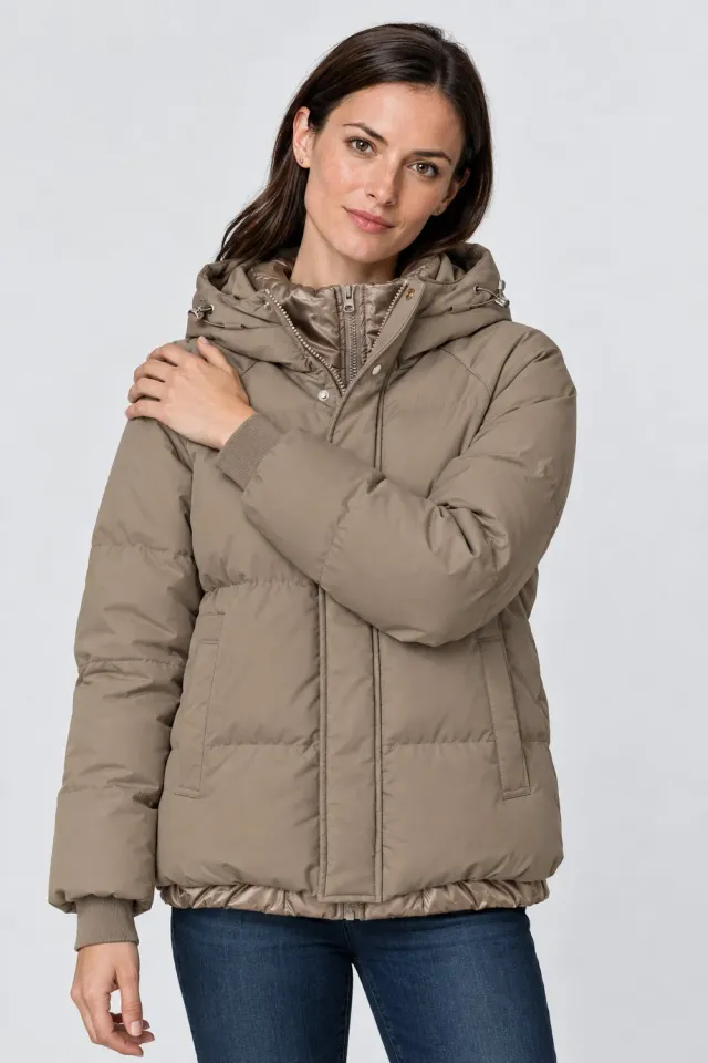 Alife & Kickin RoxaneAK A Pufferjacke Braun Damen