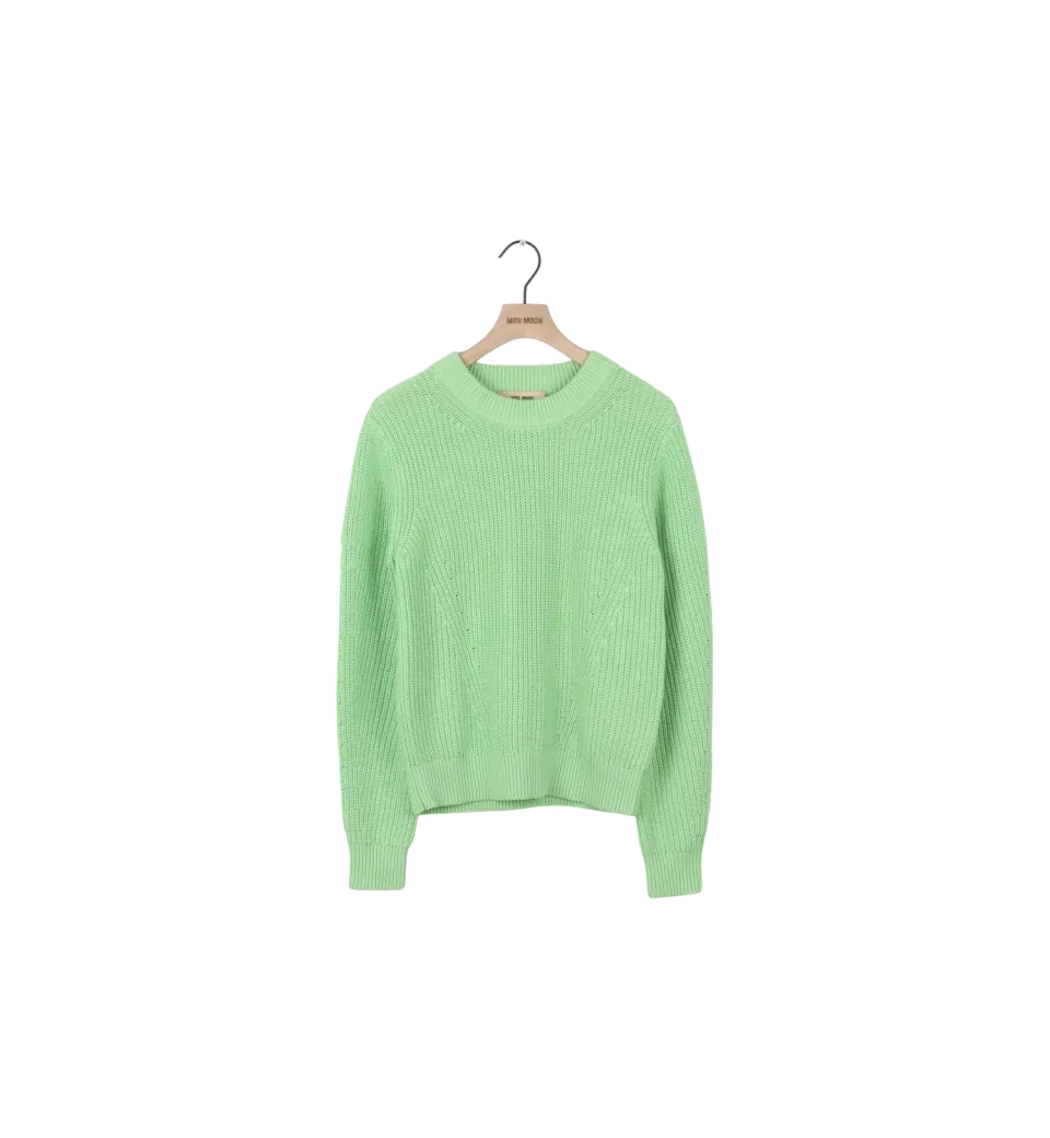 Mos Mosh MMGisella Crew Neck Strickpullover grün XS