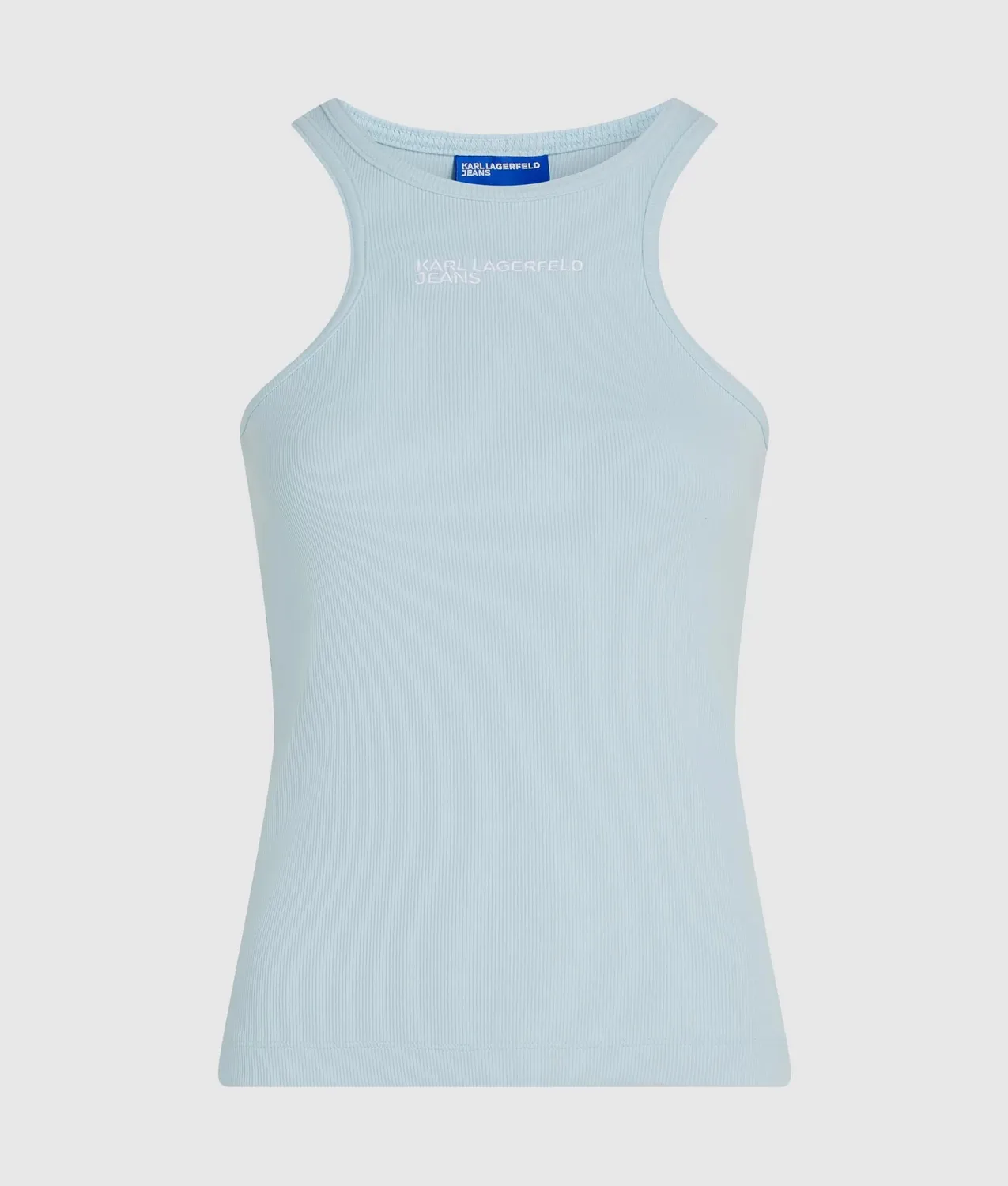 Karl Lagerfeld Ribbed Logo Tanktop Damen Rippstrick