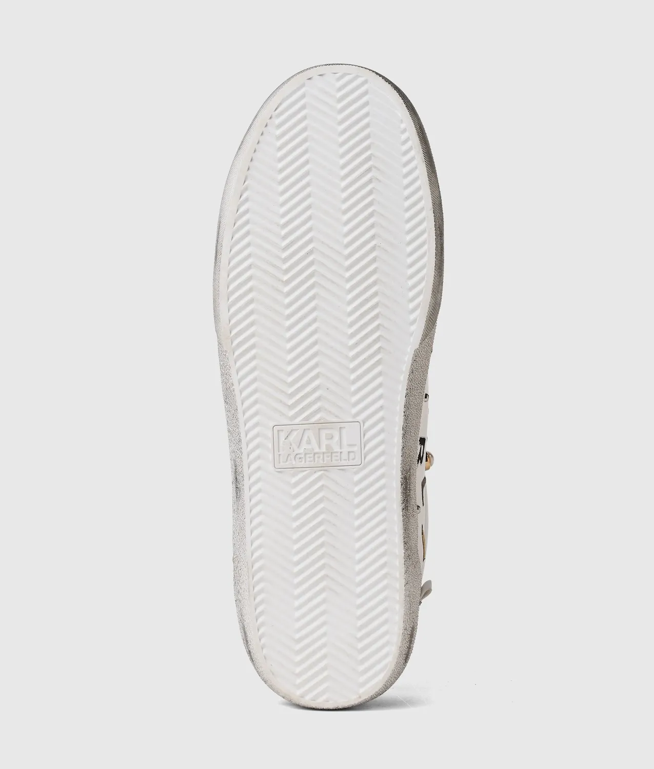Karl Lagerfeld Skool Sneaker Nieten Glitzer Größe 38