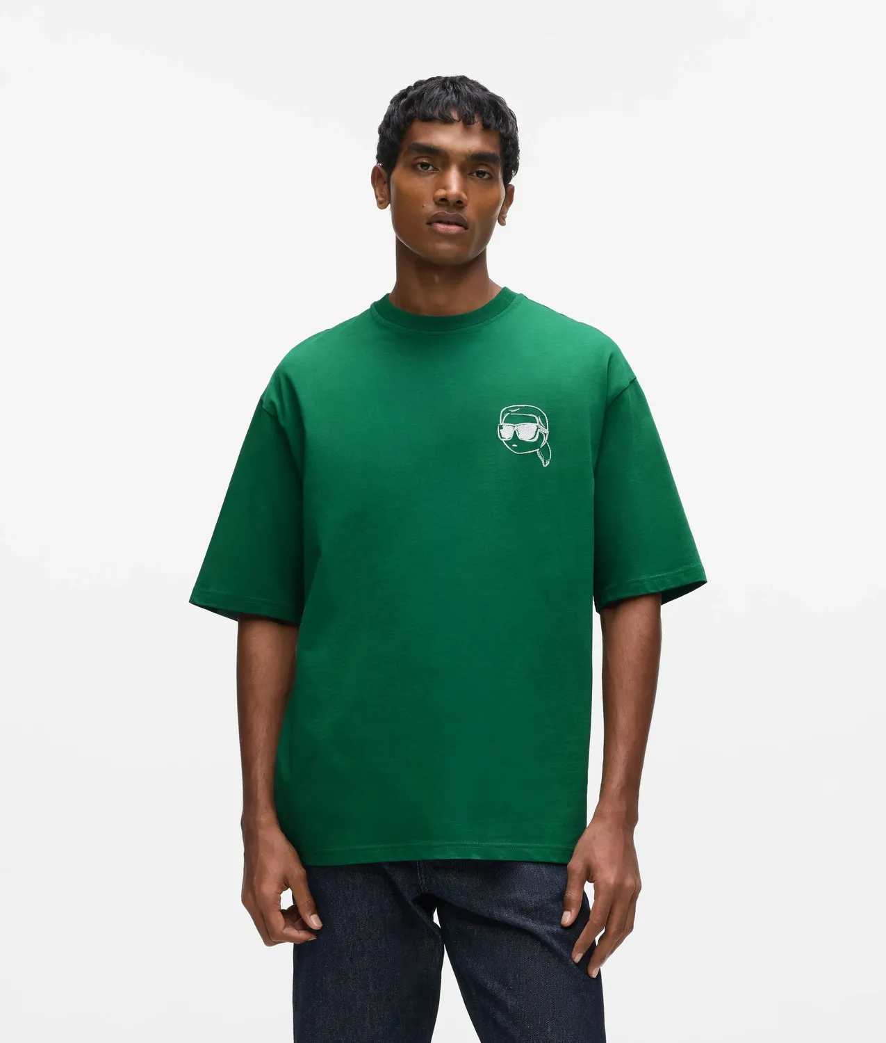 Karl Lagerfeld Ikon T-Shirt Unisex Crew-Neck Rücken-Print