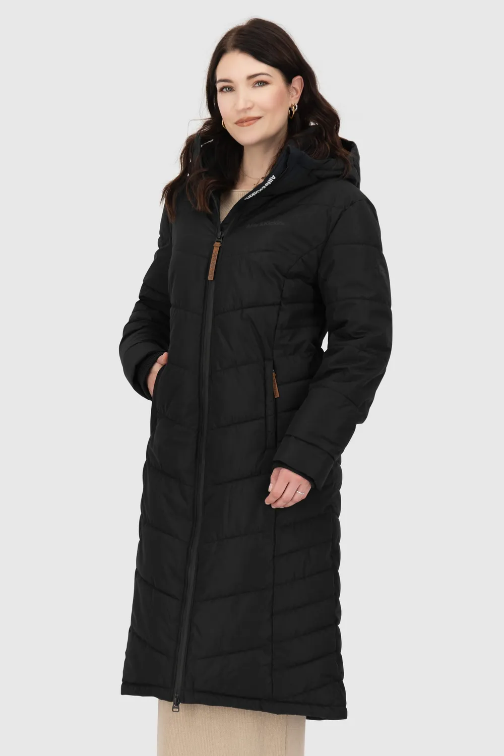 Alife & Kickin JuaAK A Puffer Coat Schwarz Damen warm