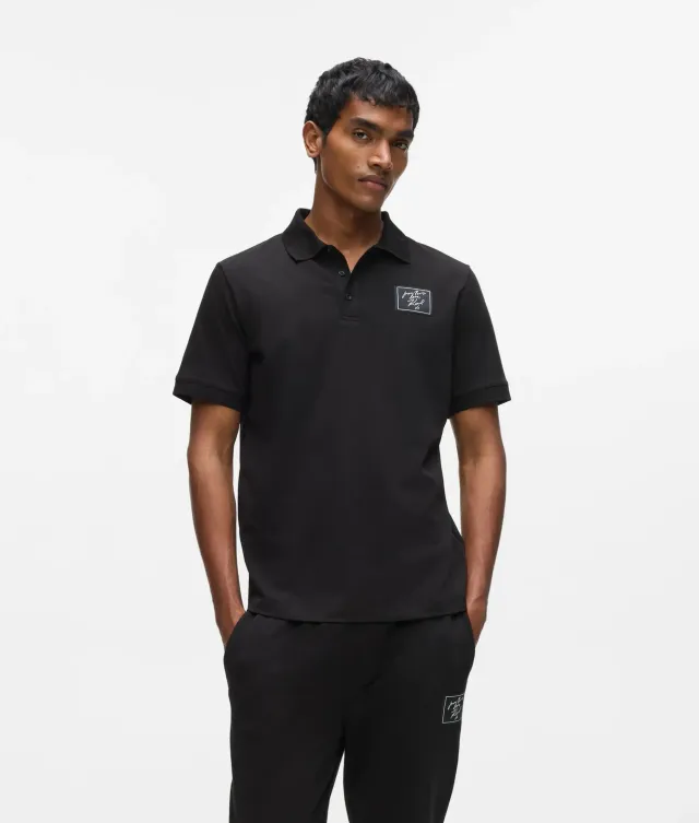 Karl Lagerfeld From Paris with Love Polo Herren Patch