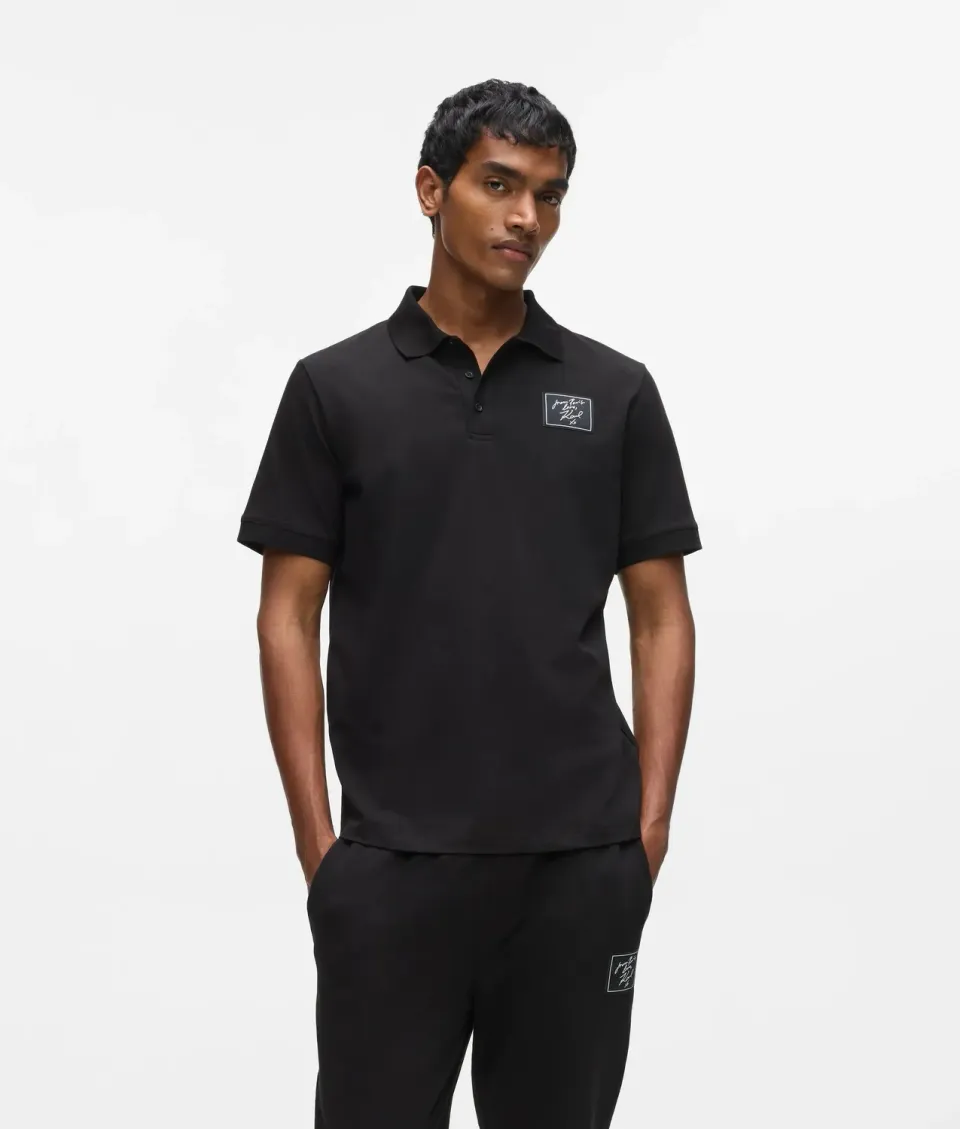Karl Lagerfeld From Paris with Love Polo Herren Patch