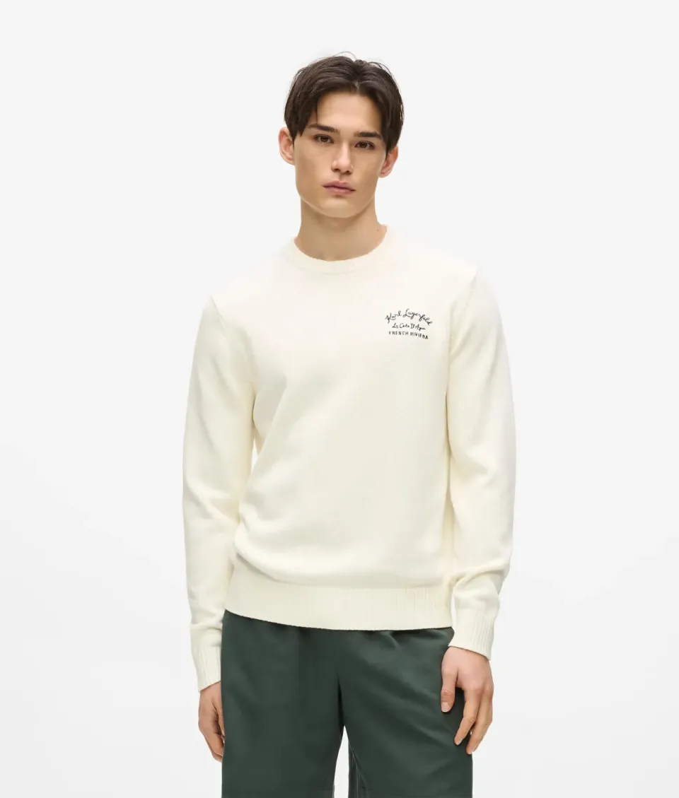 Karl Lagerfeld Côte d'Azur Pullover Baumwolle Gr L