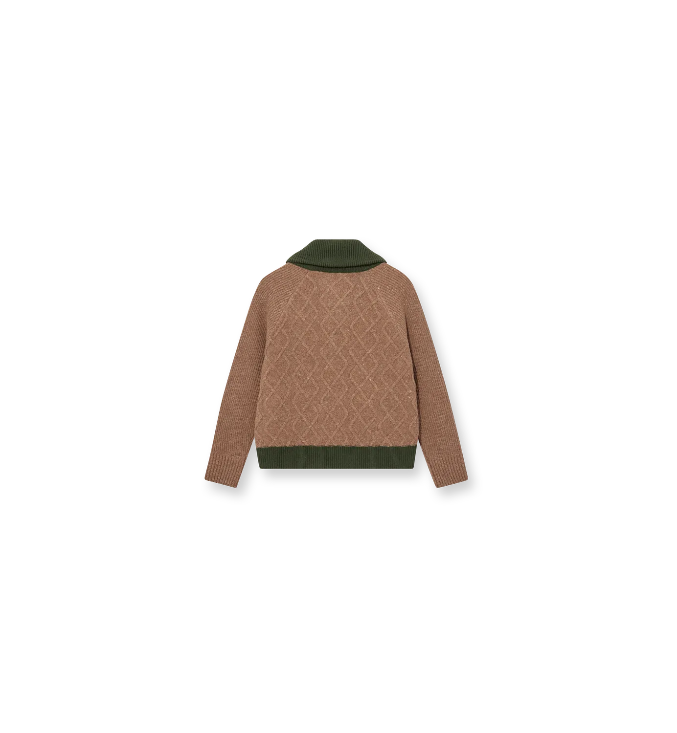 Mos Mosh MMHRoll Melange Strickjacke Brown Melange Wolle