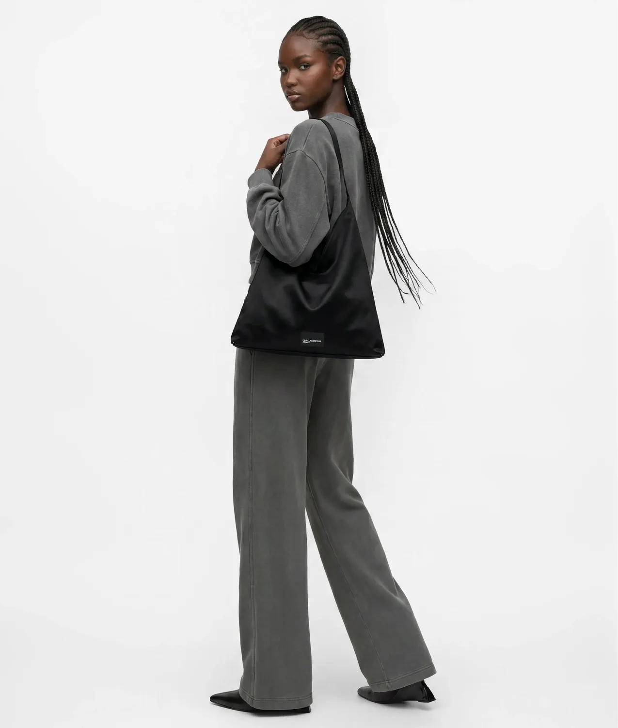 Karl Lagerfeld Jeans Trapeze Velvet Shopper Samt One Size