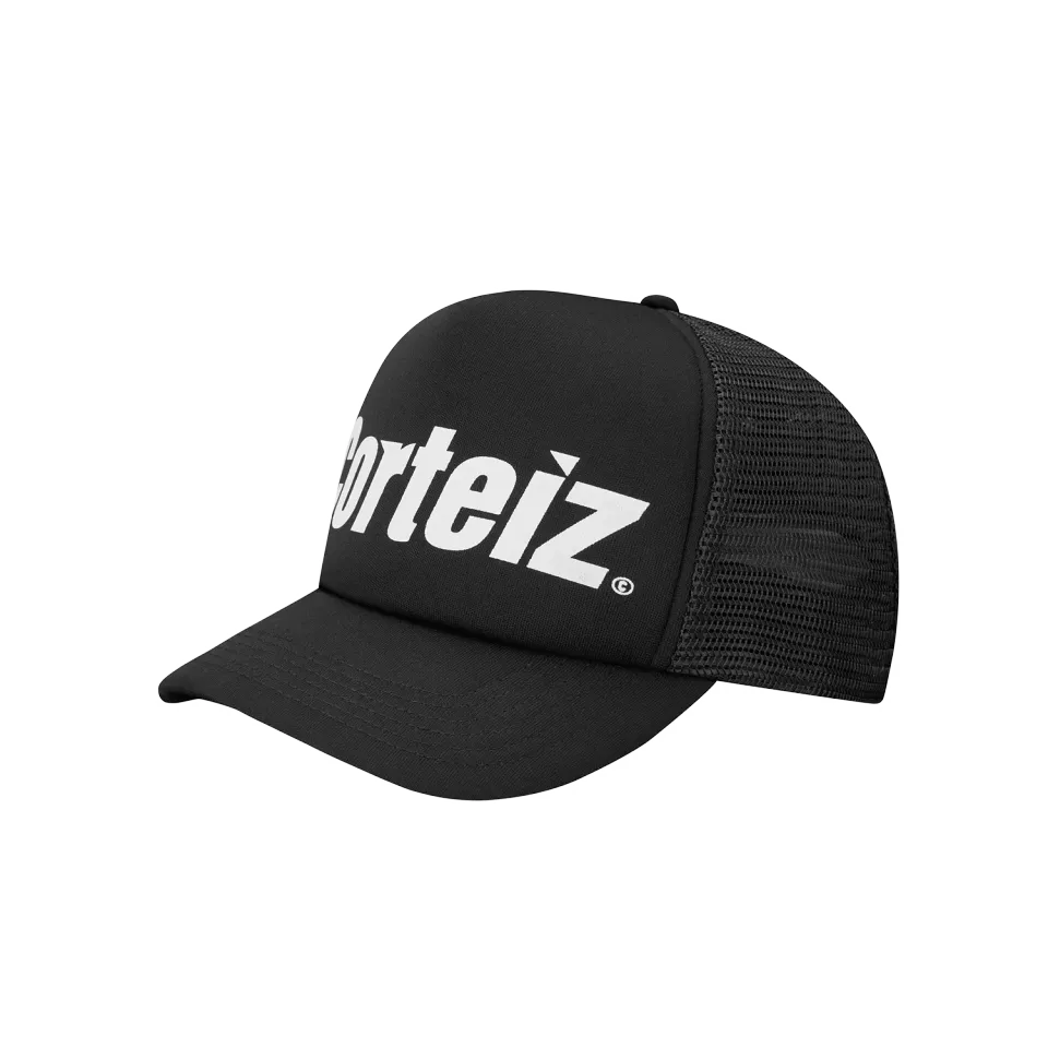 Corteiz Rental Trucker Cap Schwarz Snapback