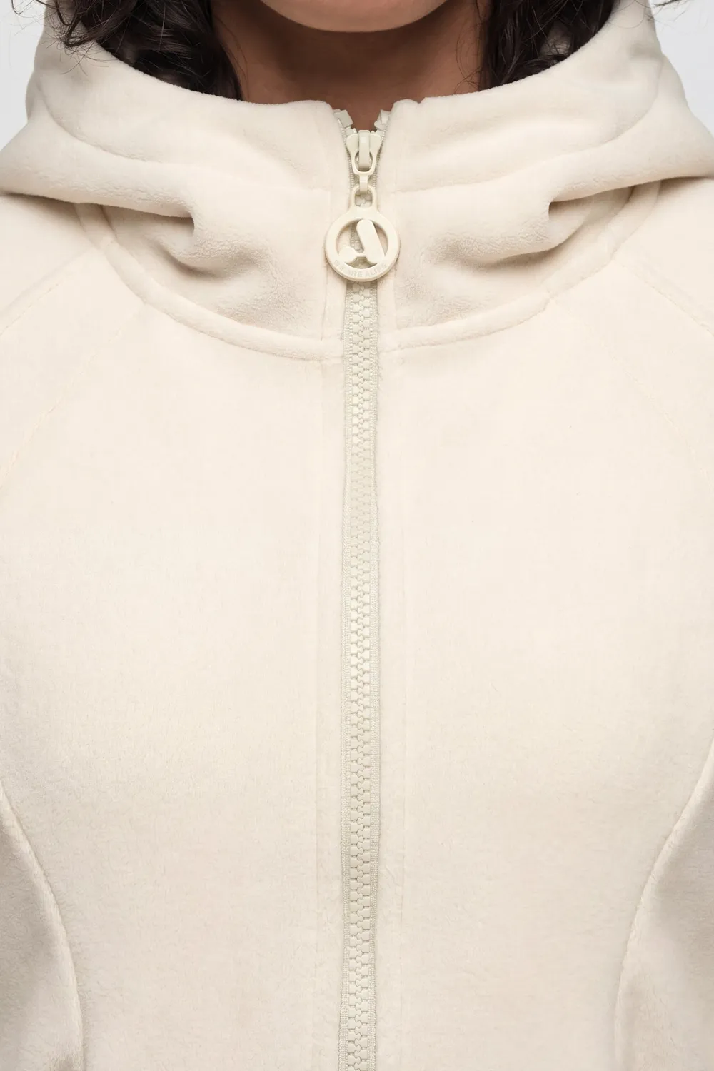 Alife & Kickin AyuAK F Fleecejacke Beige Damen Kapuze