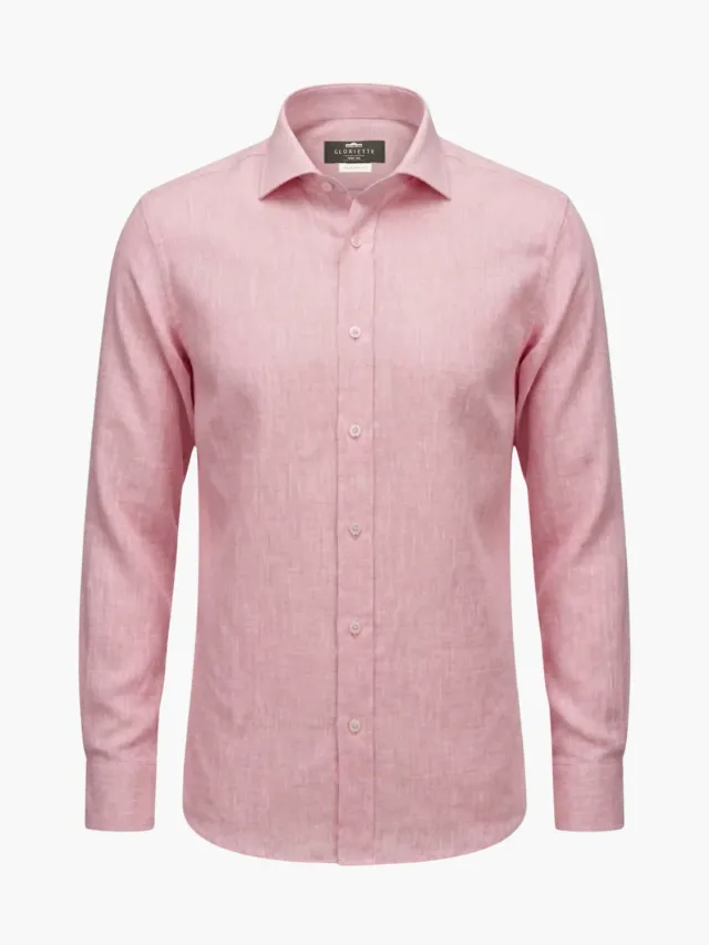 Gloriette Hanfhemd Windsor Herrenhemd rosa Hanf