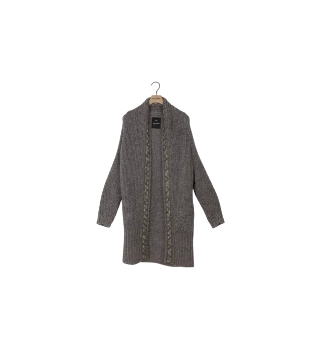 Mos Mosh MMHannah Beads Cardigan Grey Melange XS