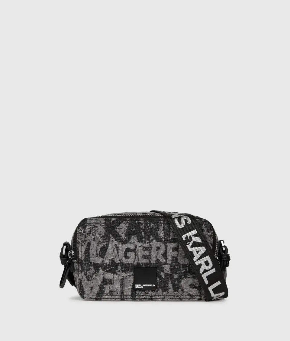 Karl Lagerfeld KL Jeans Camera Bag Umhängetasche Denim