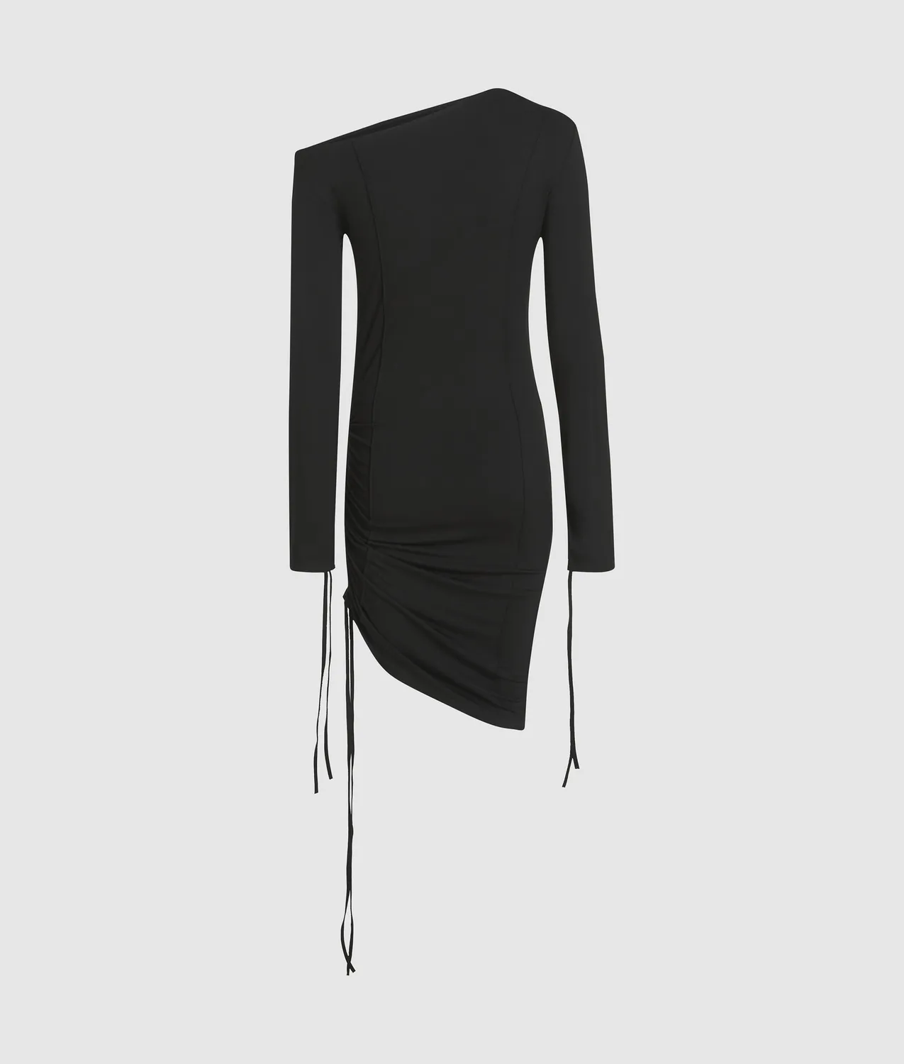 Karl Lagerfeld Off-Shoulder Drawstring Kleid Asymmetrisch XS-XL