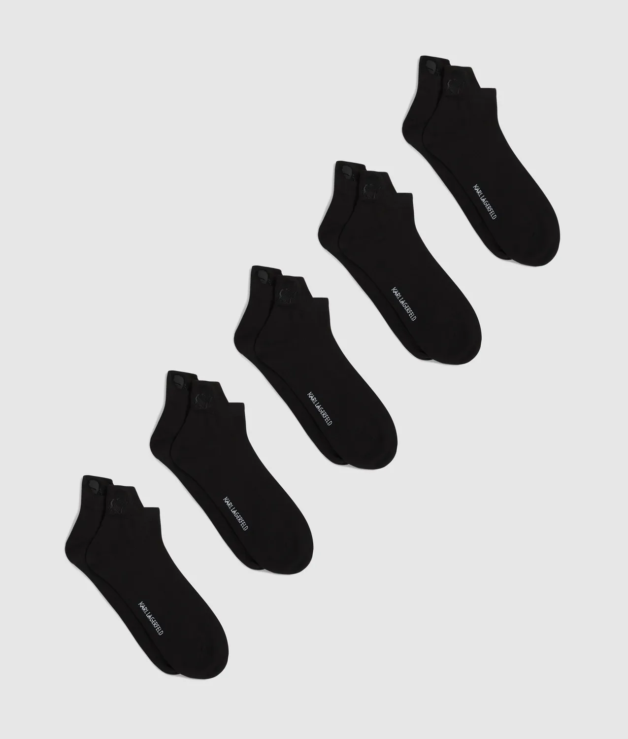 Karl Lagerfeld Ikon Kameo Sneaker Socken 5er Pack