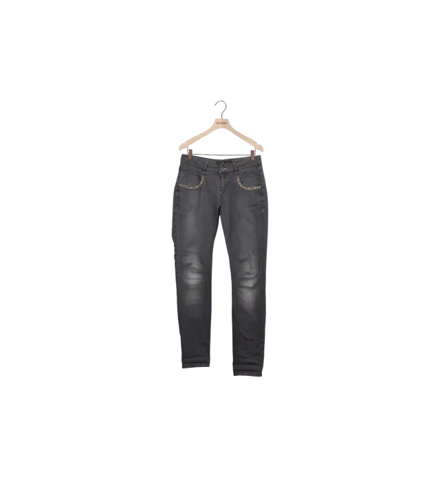 Mos Mosh ReLoved Baba Grey Jeans grau Gr. 27 tapered