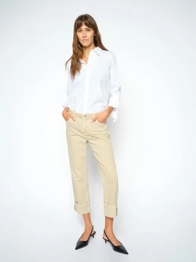 Mos Mosh Colorado Color Hose Oxford Tan Ankle gerader Schnitt