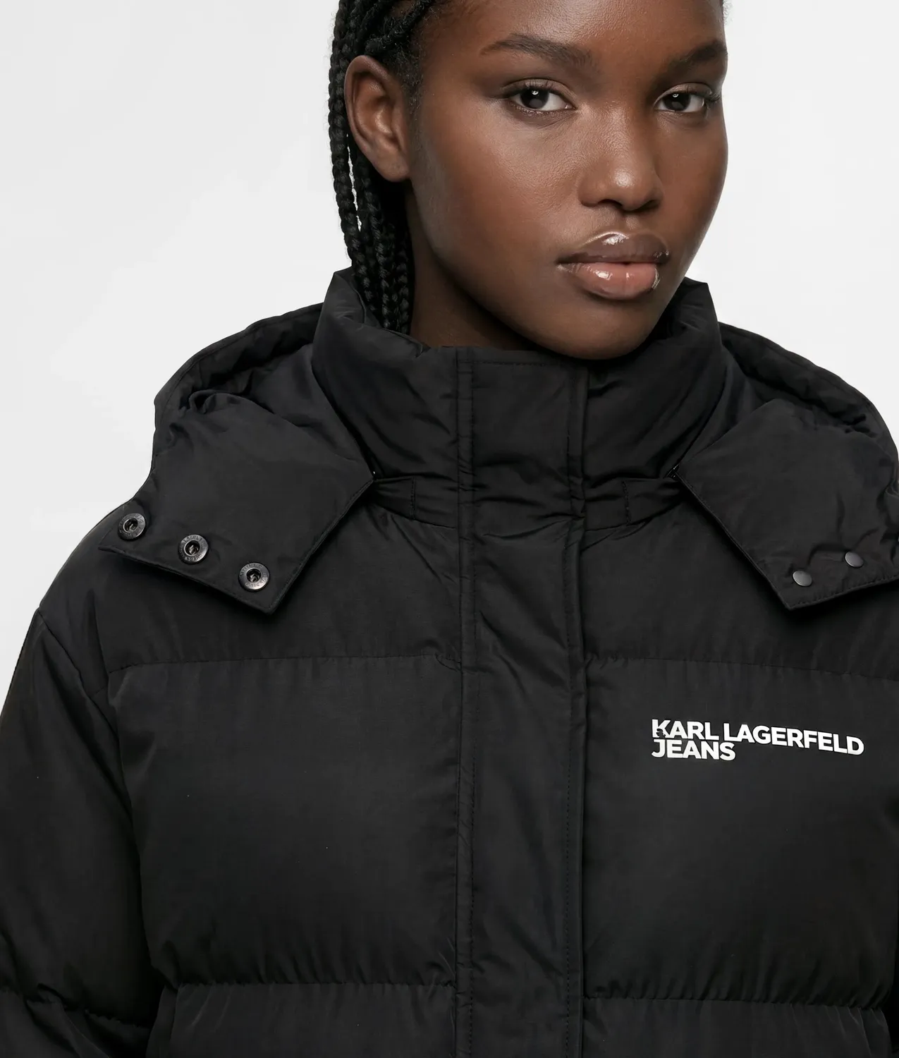 Karl Lagerfeld KL Jeans Logo Pufferjacke wasserabweisend