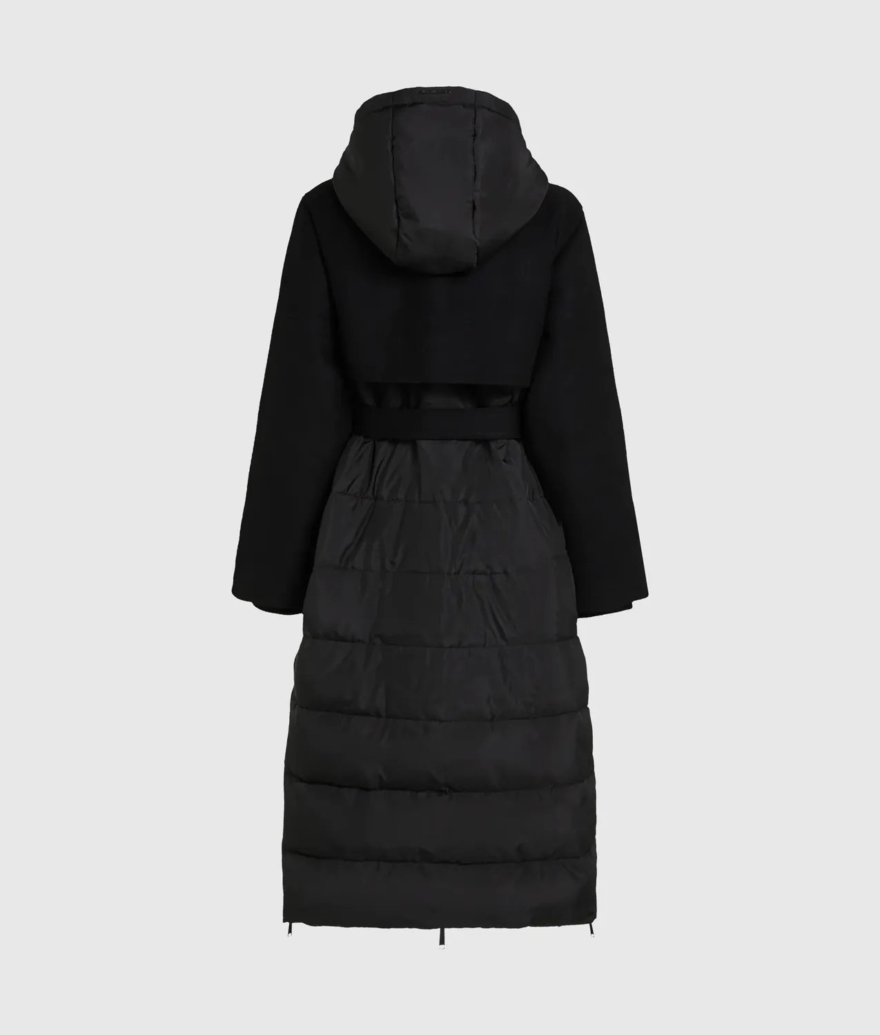 Karl Lagerfeld Belted Puffer Mantel lang Gürtel Kapuze