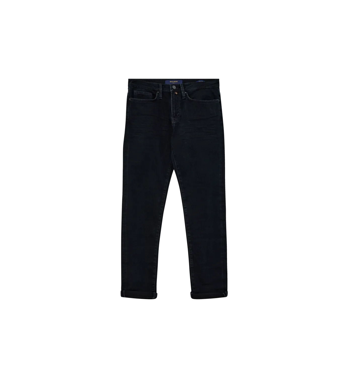 Mos Mosh MMGAndy Blue Black Jeans 32 Regular Mid-Waist