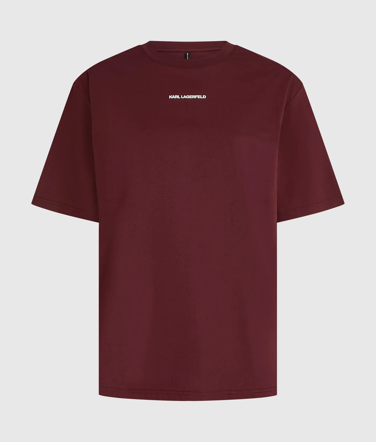 Karl Lagerfeld Logo T-Shirt Athleisure Boxy Weiß