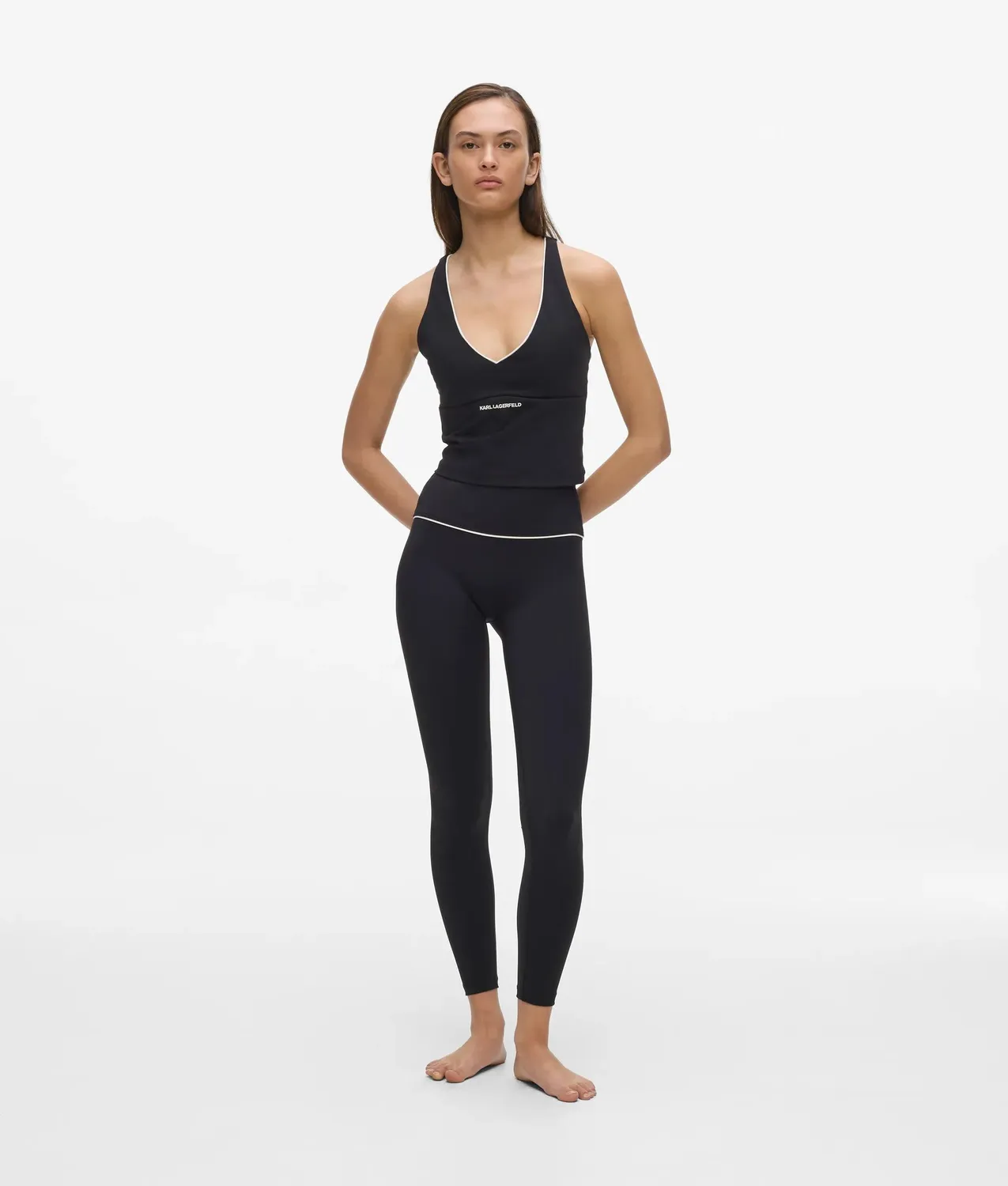 Karl Lagerfeld Contrast Piping Leggings XS-XL Paspel