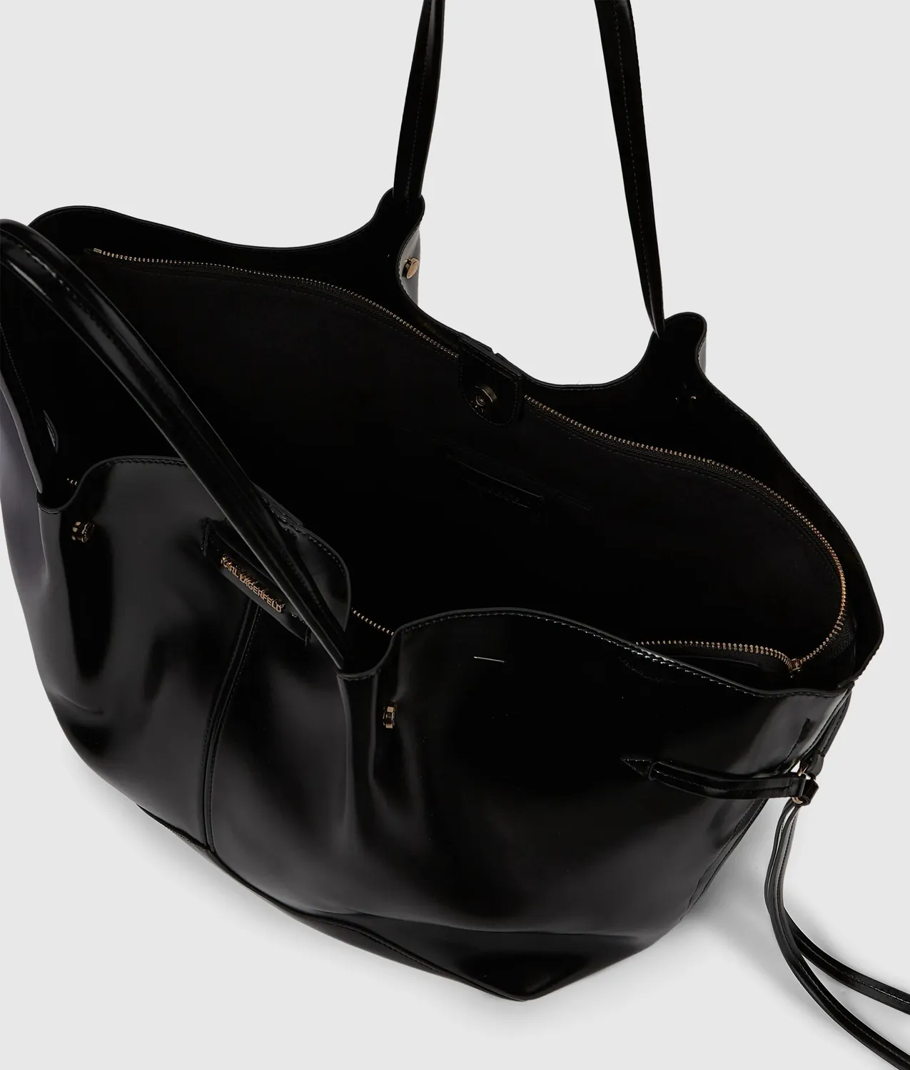 Karl Lagerfeld Exclusive K/Pierced large shiny Tote Glanzleder