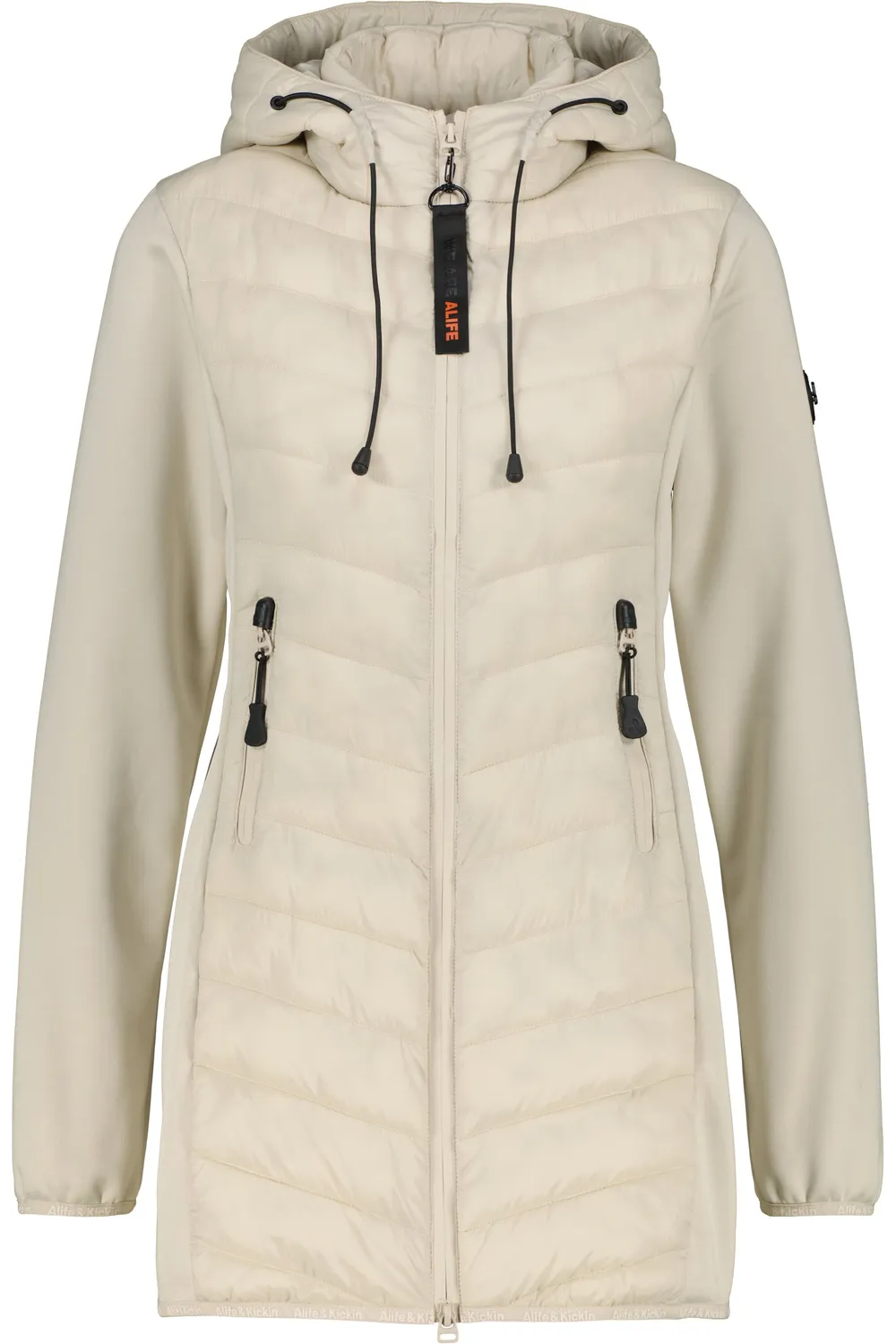 Alife & Kickin YlvaAK A Hybrid Jacke beige lang Damen