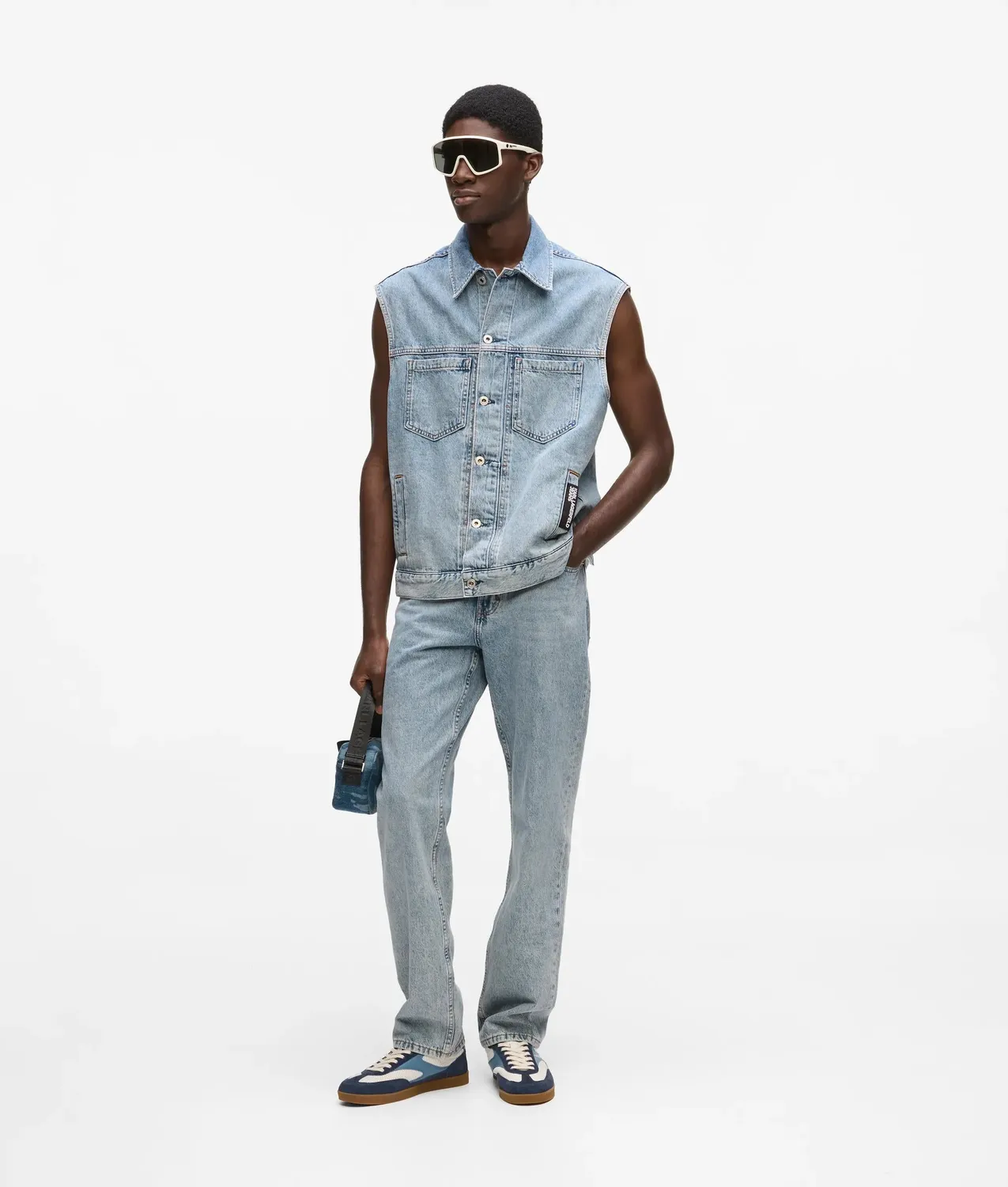 Karl Lagerfeld Jeans Denim-Weste Relaxed Gr. L