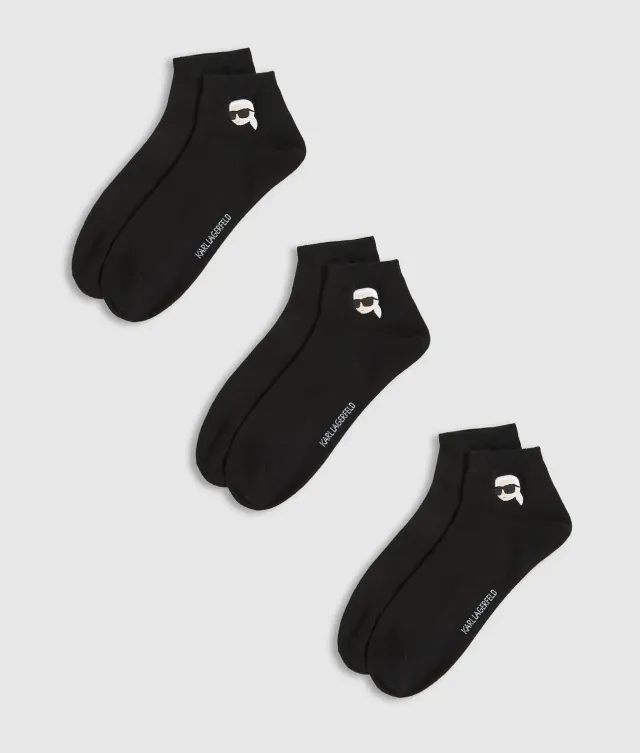 Karl Lagerfeld Ikon Short Socken 3-Pack Baumwolle